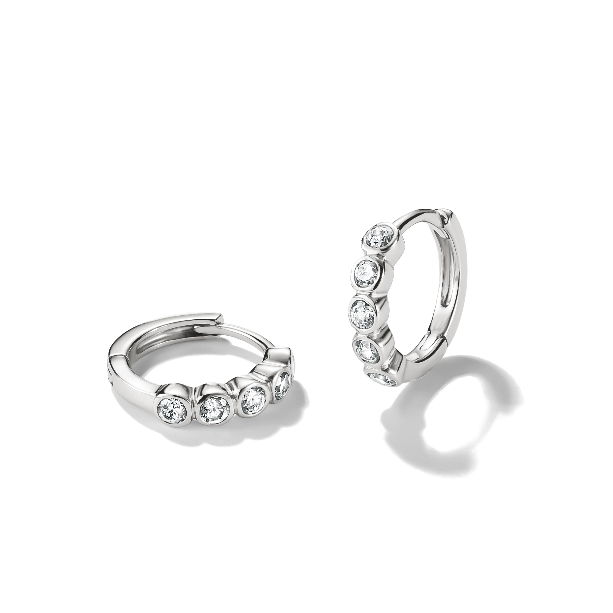 THOMAS SABO Paar Creolen »Silber mit Zirkonia« mit Zirkonia (synth.)