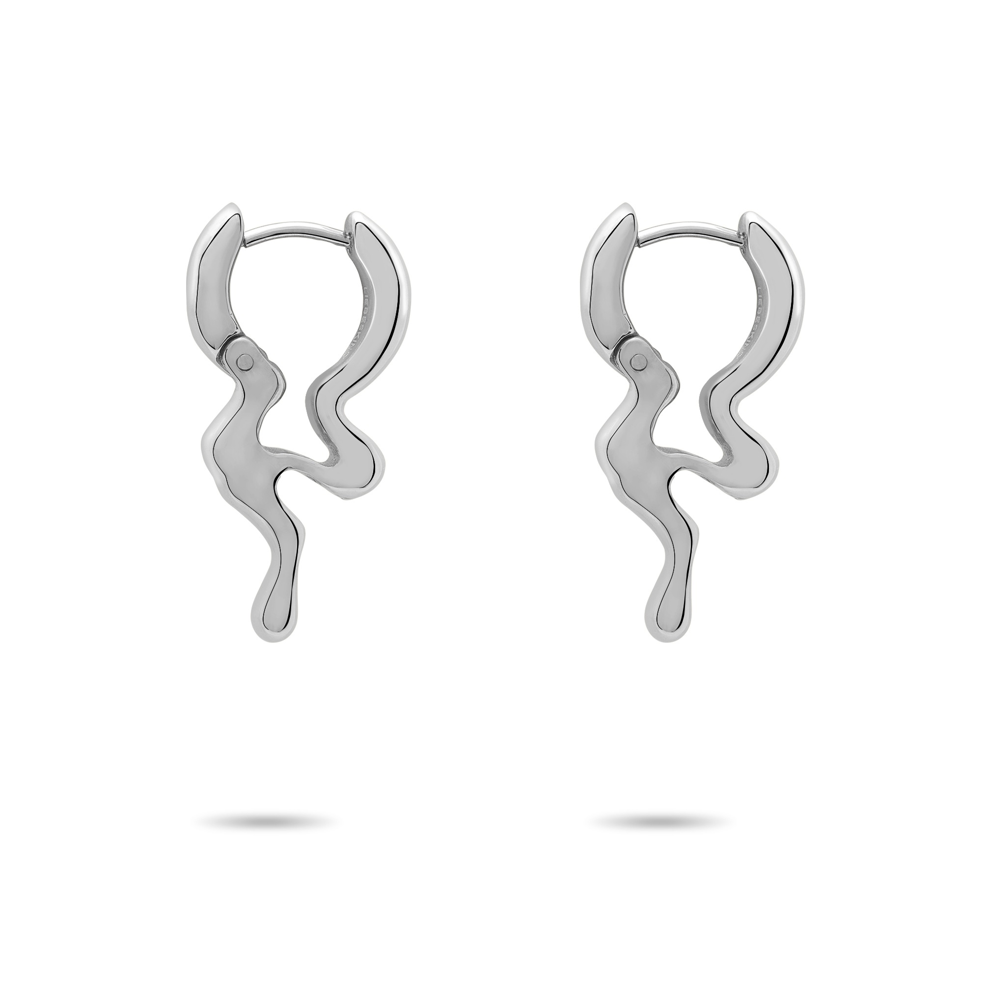 Liebeskind Berlin Paar Creolen »Schmuck Geschenk Edelstahl Ohrringe The Melting Organic«
