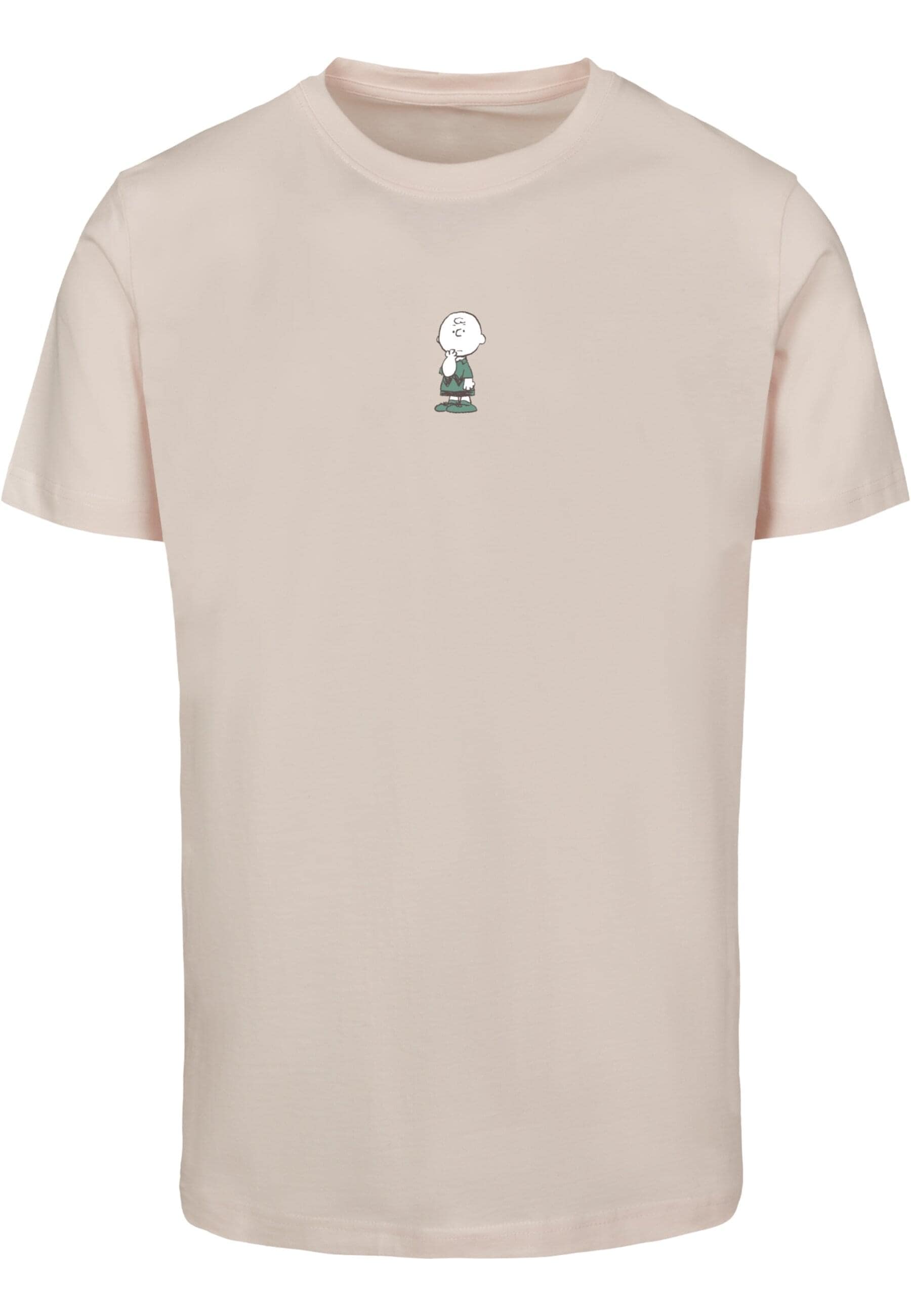 T-Shirt »Merchcode Herren Peanuts - Charlie Brown T-Shirt Round Neck«, (1 tlg.)