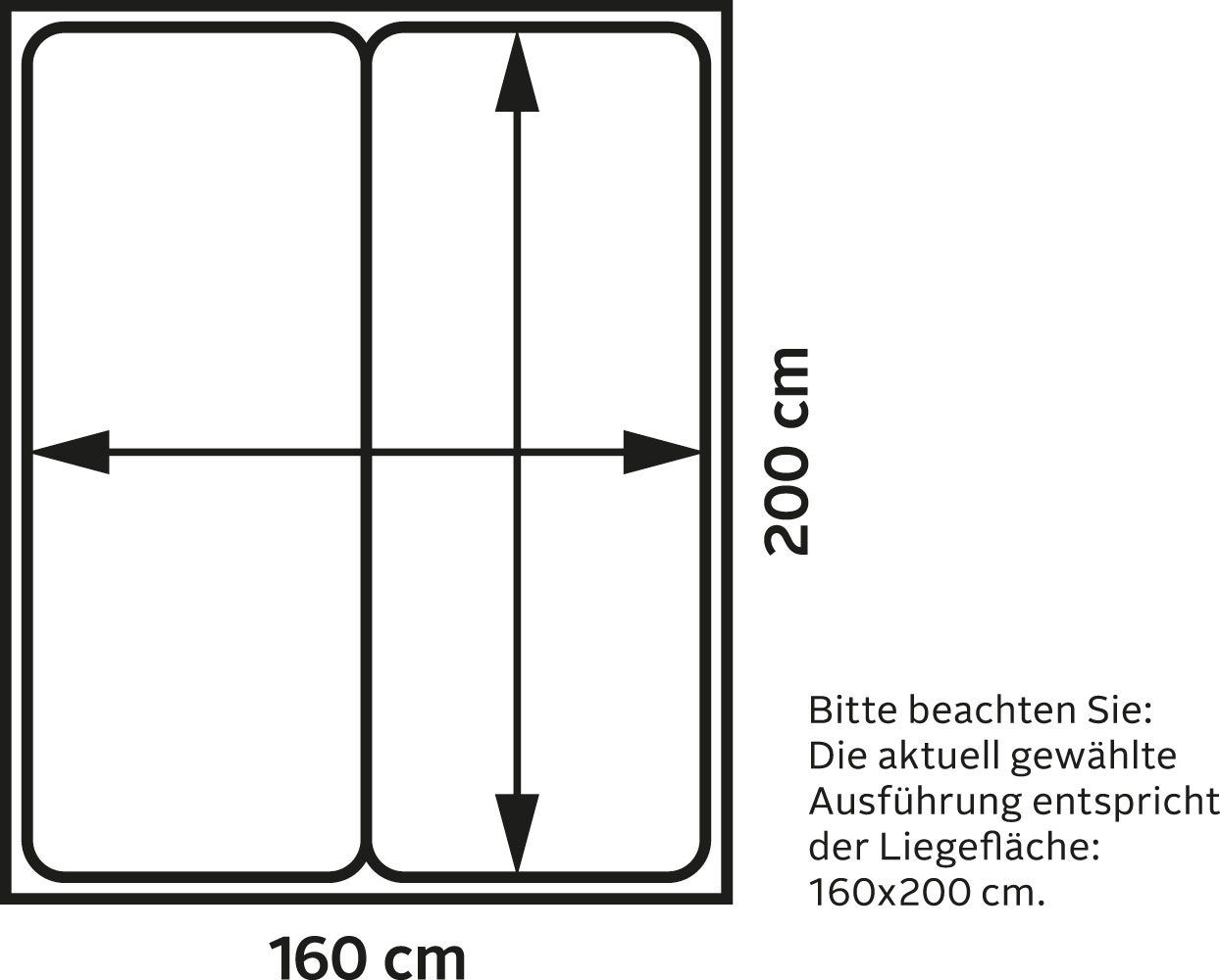 Westfalia Schlafkomfort Boxspringbett, in diversen Ausführungen