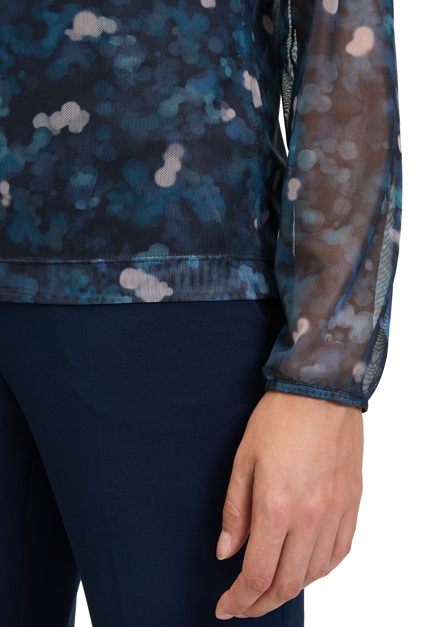Betty&Co Kurzarmshirt »Betty & Co Damen Blusenshirt mit gekräuseltem Ausschnitt«, (1 tlg.), Druck