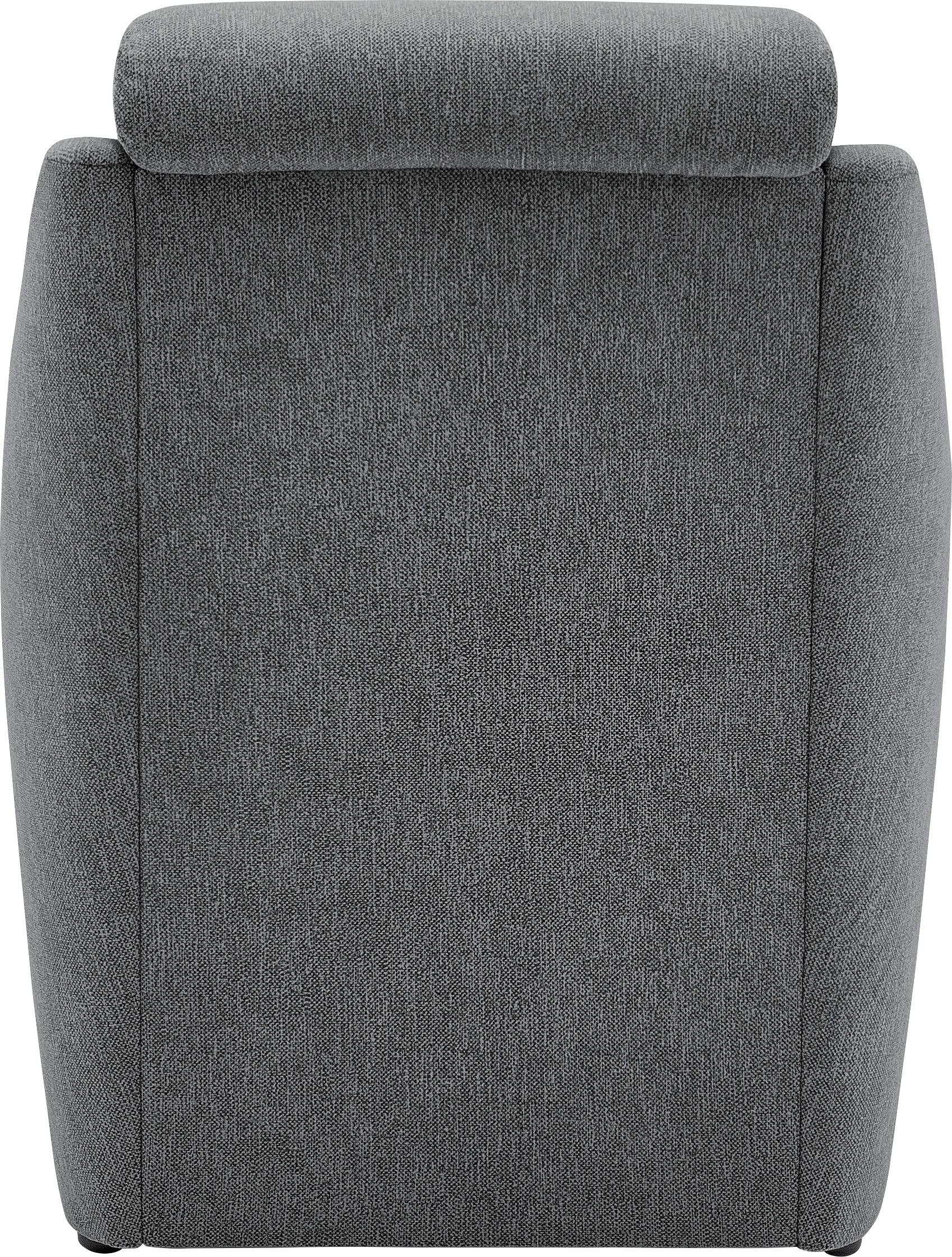 VILLA BECK Polstergarnitur »Lugano«, (Set, 3 tlg.), Kopfteilverstellung, in Sitzhöhe 49 cm, 3-Sitzer und 2x Sessel