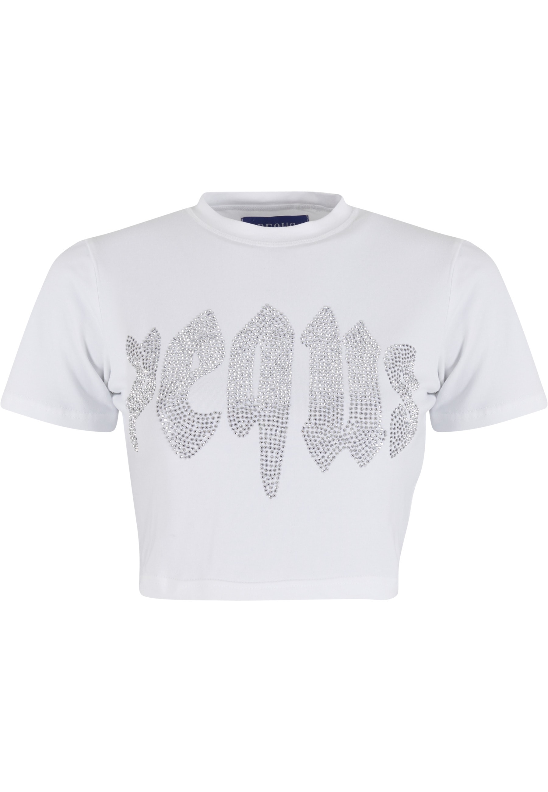 PEQUS T-Shirt "PEQUS PEQUS Rhinestone Mythic Logo Top" 1