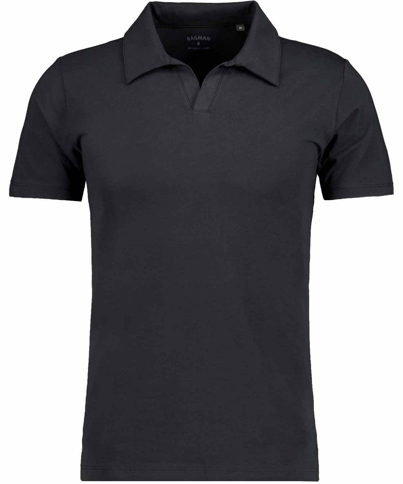 RAGMAN Poloshirt Black XXL