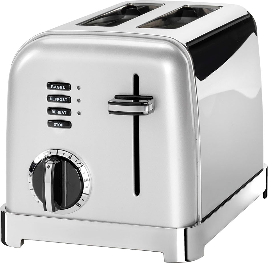 Cuisinart Toaster "CPT160SE", 2 kurze Schlitze, für 2 Scheiben, 900 W, extra breite Toastschlitze, Retro Design