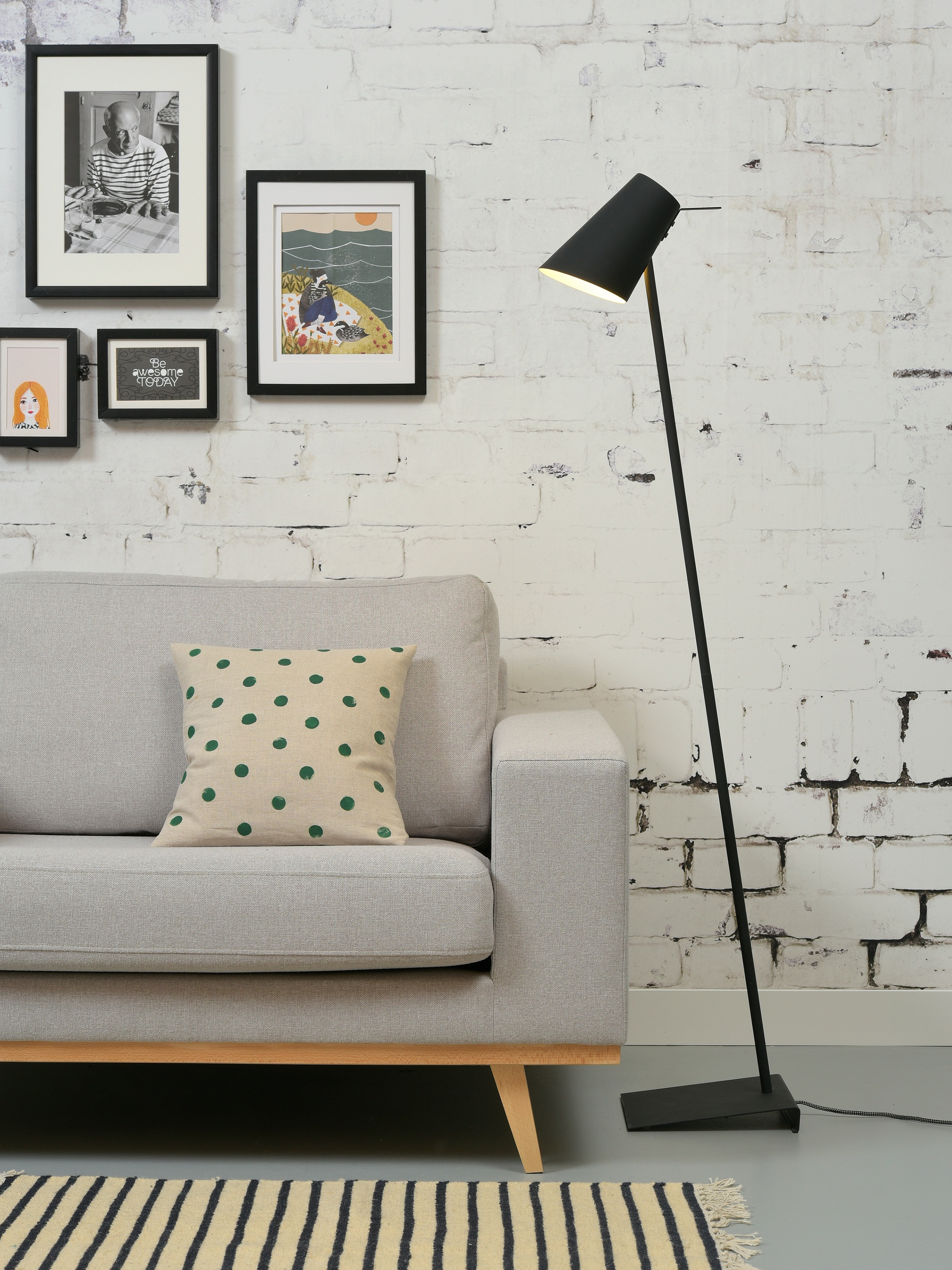 it's About RoMi Stehlampe »Cardiff«, 1 flammig, Leuchtmittel E14 | ohne Leuchtmittel