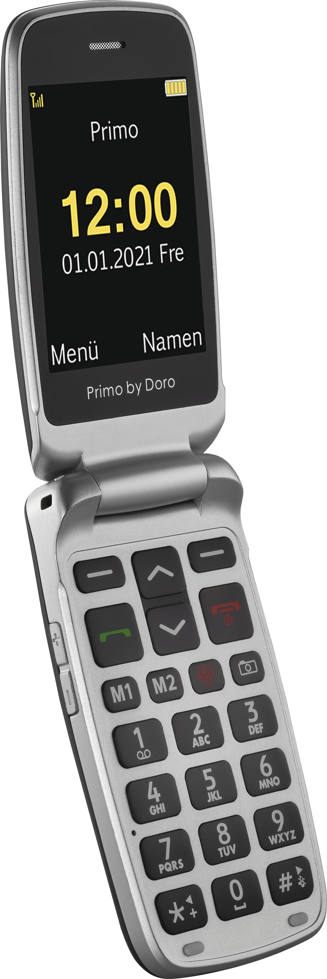 Primo Klapphandy »PRIMO 418«, Grafitgrau, 7,11 cm/2,8 Zoll, 3 MP Kamera