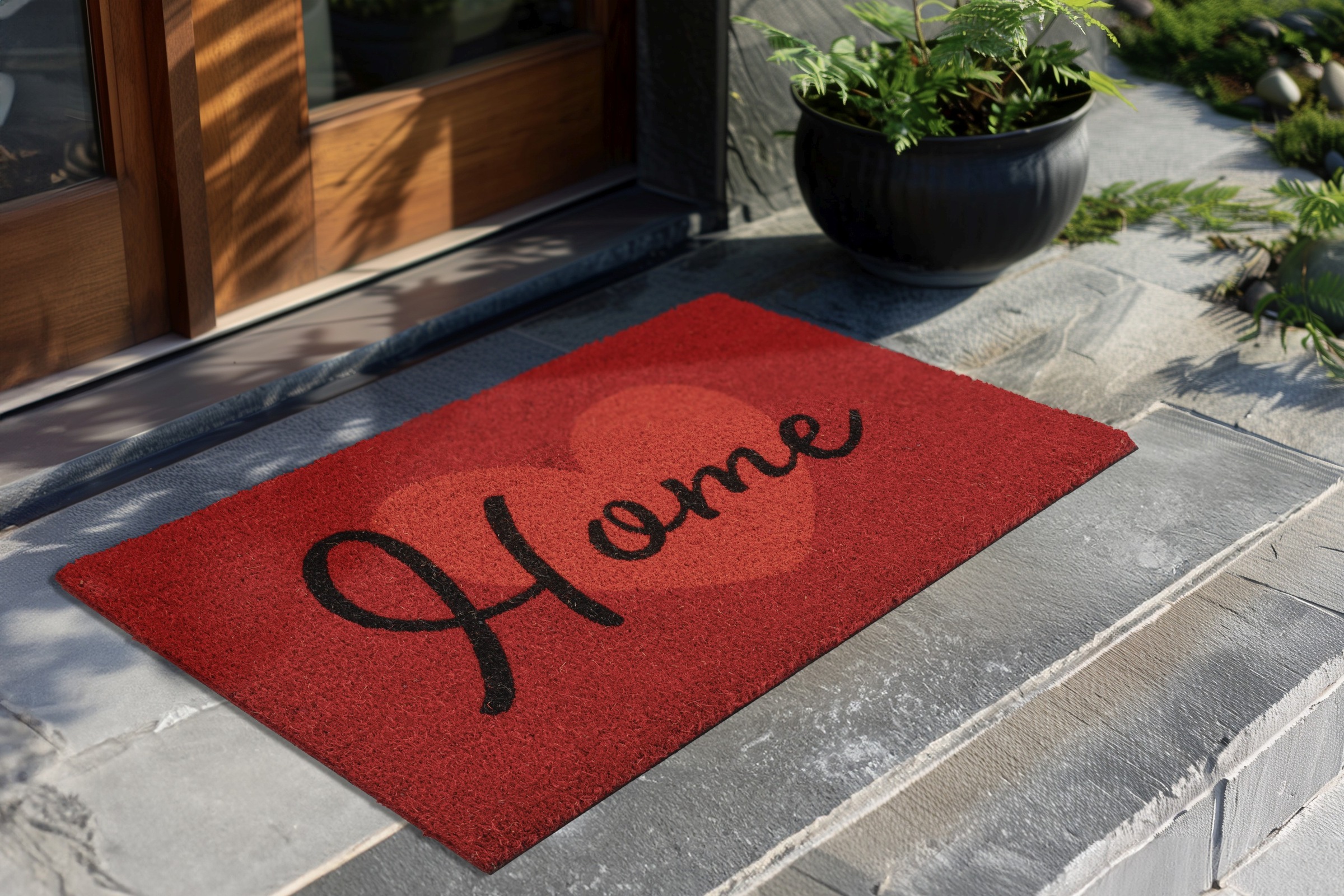 Kayoom Fußmatte "Family 125" rechteckig 18 mm Höhe Türmatte, Eingang, Kokos günstig online kaufen