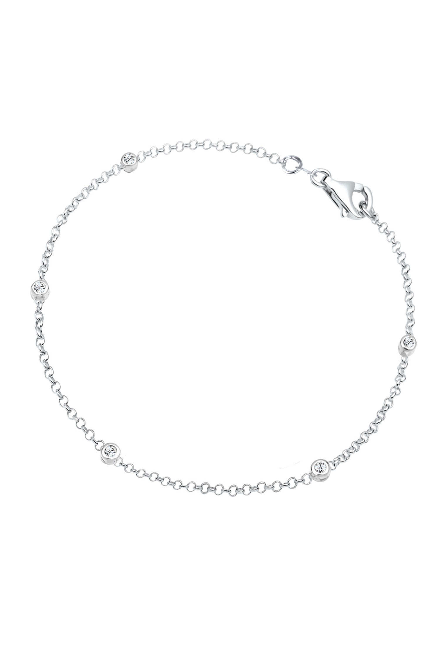 Elli Armkette »Armband Eleganz Basic 925 Silber, mit Kristallen von Swarovski®«