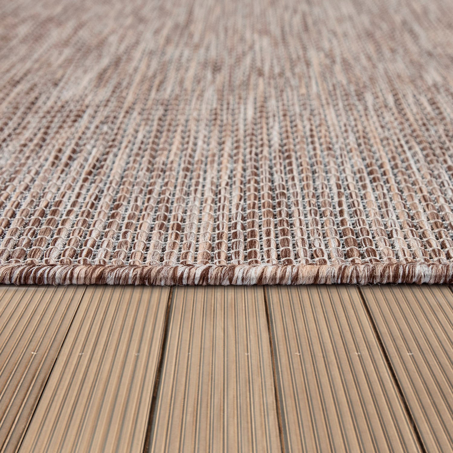 Teppich auf BAUR meliert, Flachgewebe, geeignet, »Sonset«, | Home Outdoor In- und Rechnung Paco rechteckig, Wohnzimmer