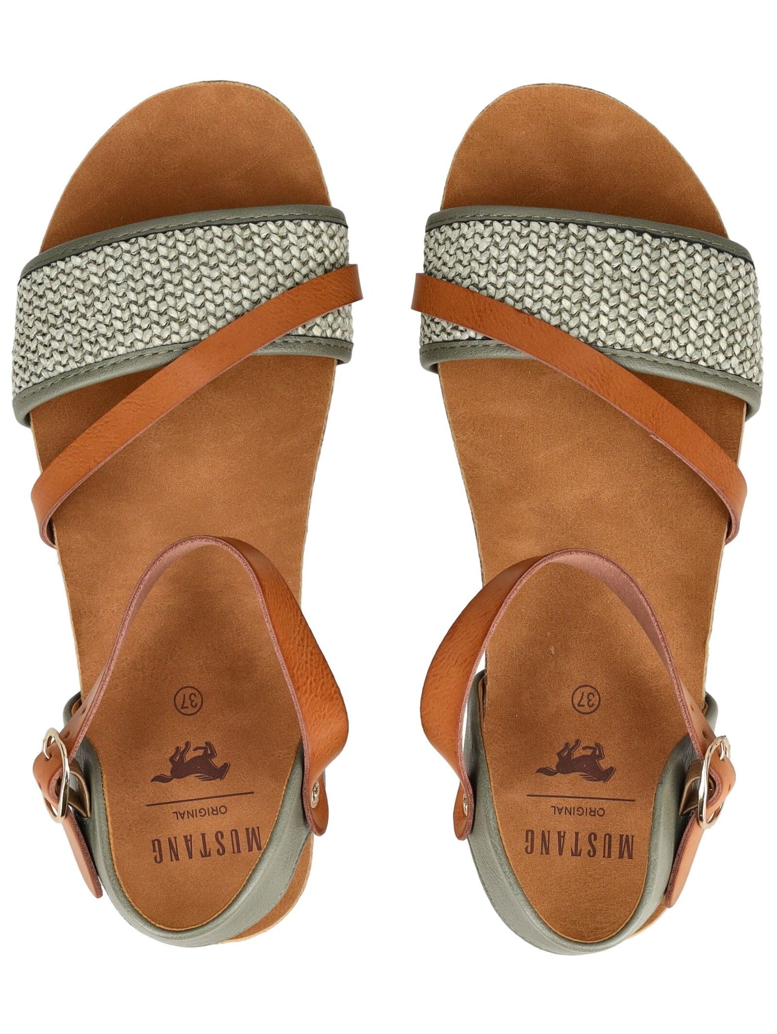 Mustang Shoes Riemchensandale »Mustang Shoes Sandalen Lederimitat/Textil«