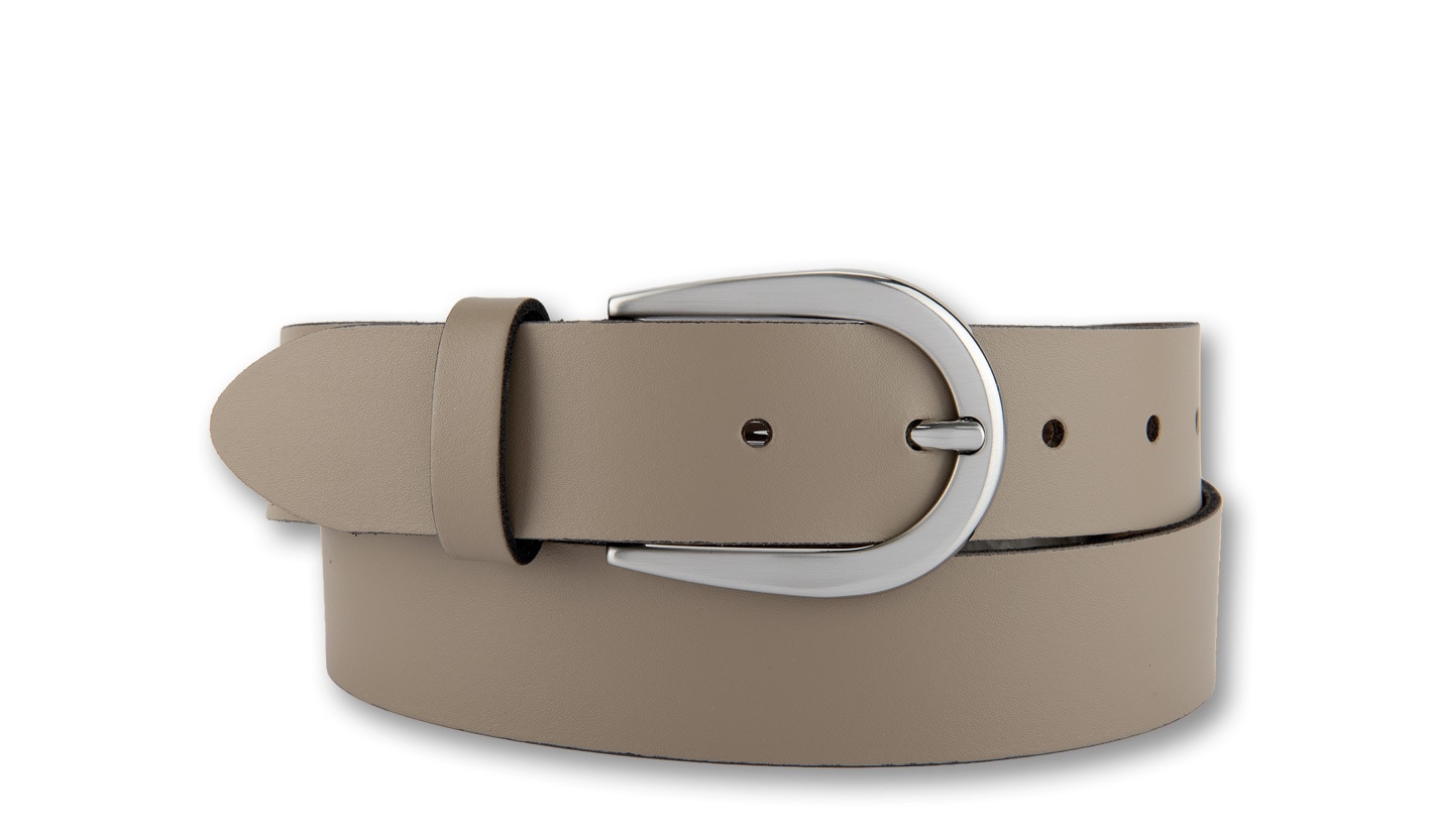 BERND GÖTZ "Ledergürtel mit glänzender Silberschließe" günstig online kaufen