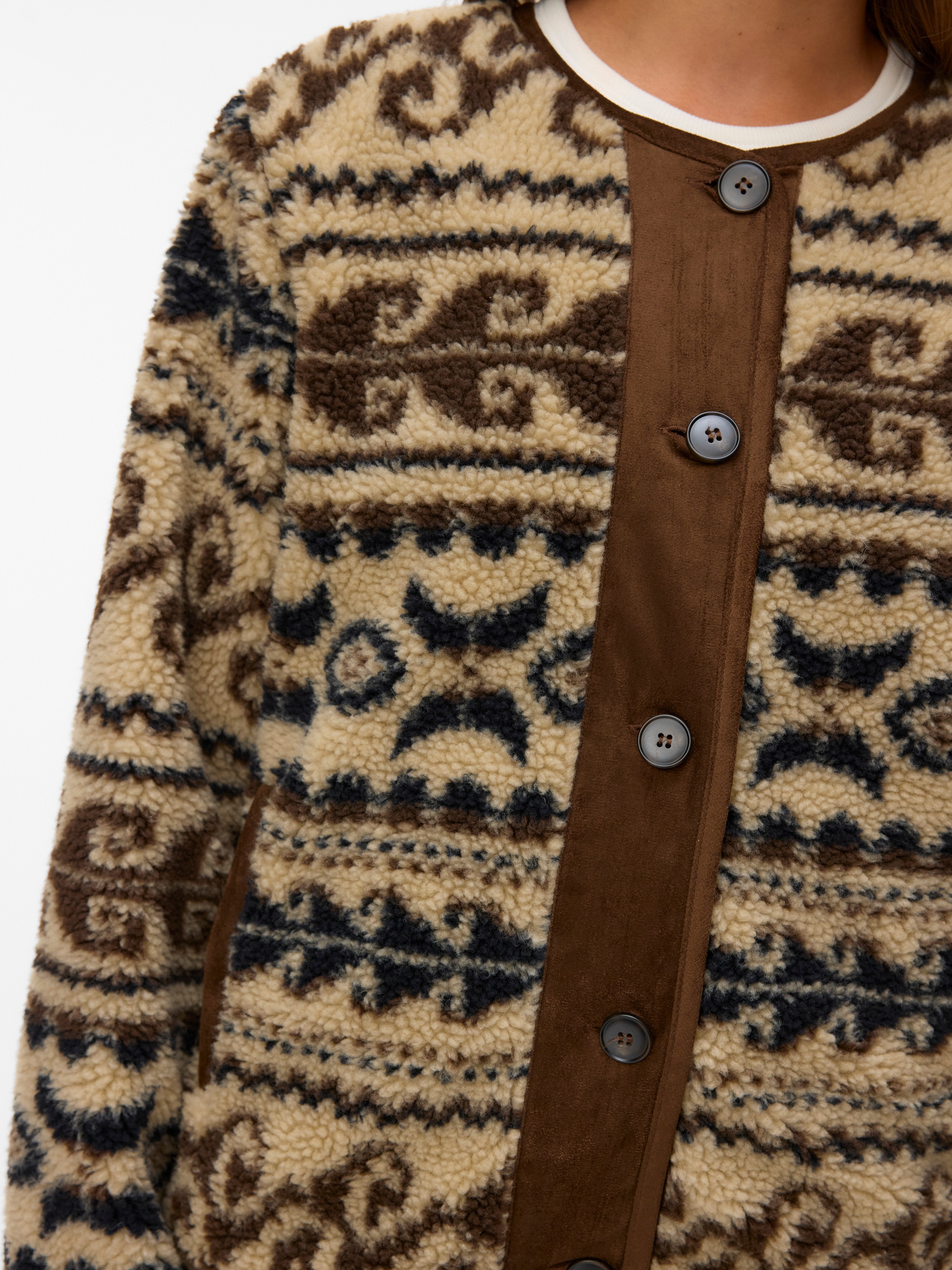 Vero Moda Fleecejacke »VMLINDAU SHORT JACKET« Polyester