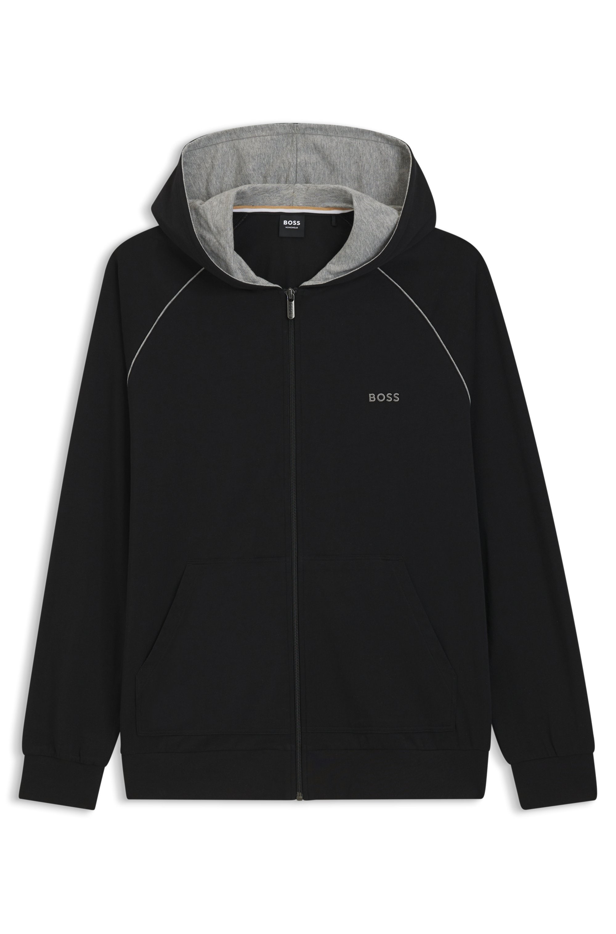 BOSS Kapuzensweatjacke »Mix&Match Jacket H« mit BOSS Stickerei auf der Brust