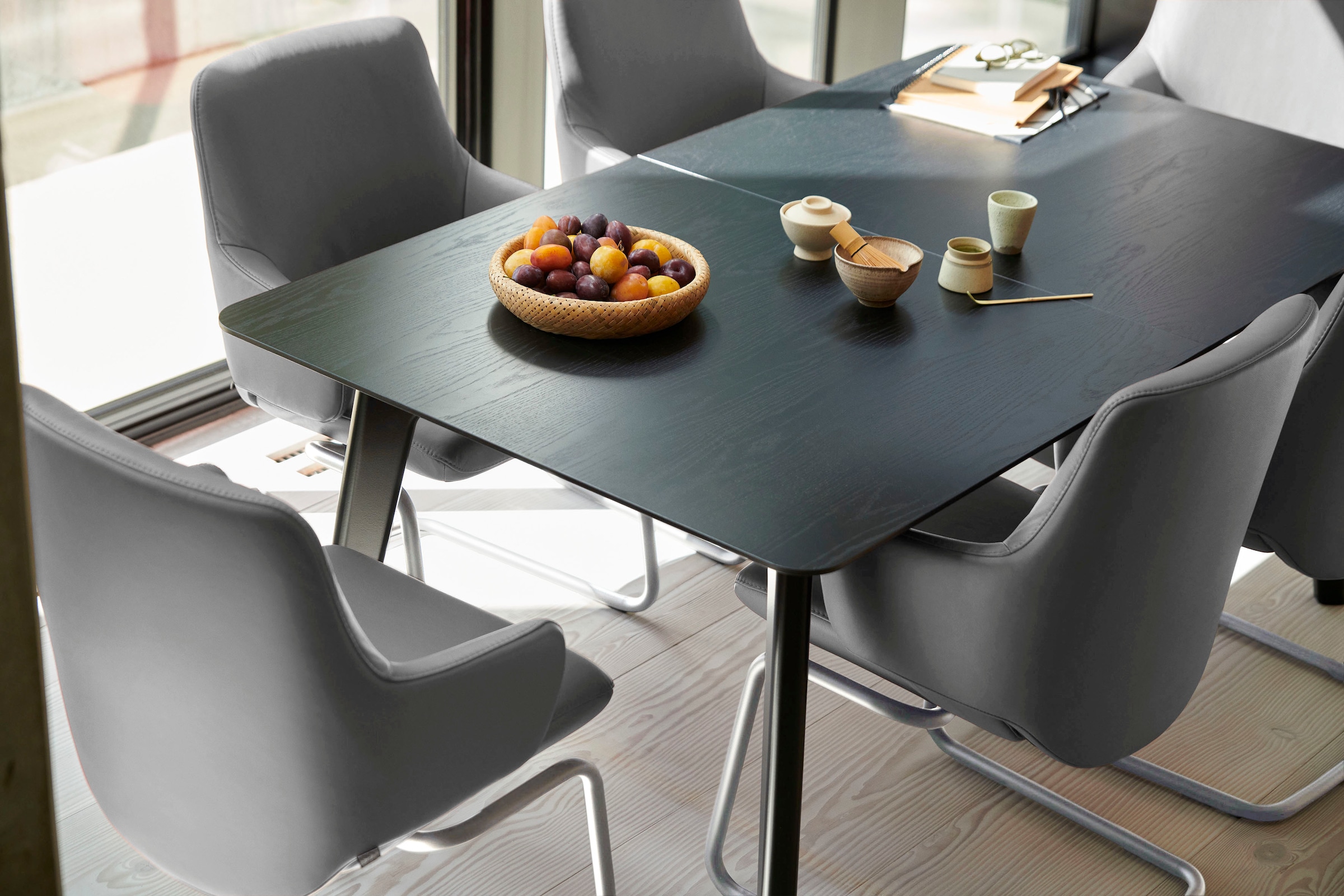 Stressless® Polsterstuhl »Laurel«, Leder BATICK, Low Back mit Armlehne, Größe L, mit Beinen aus Stahl in Chrom matt