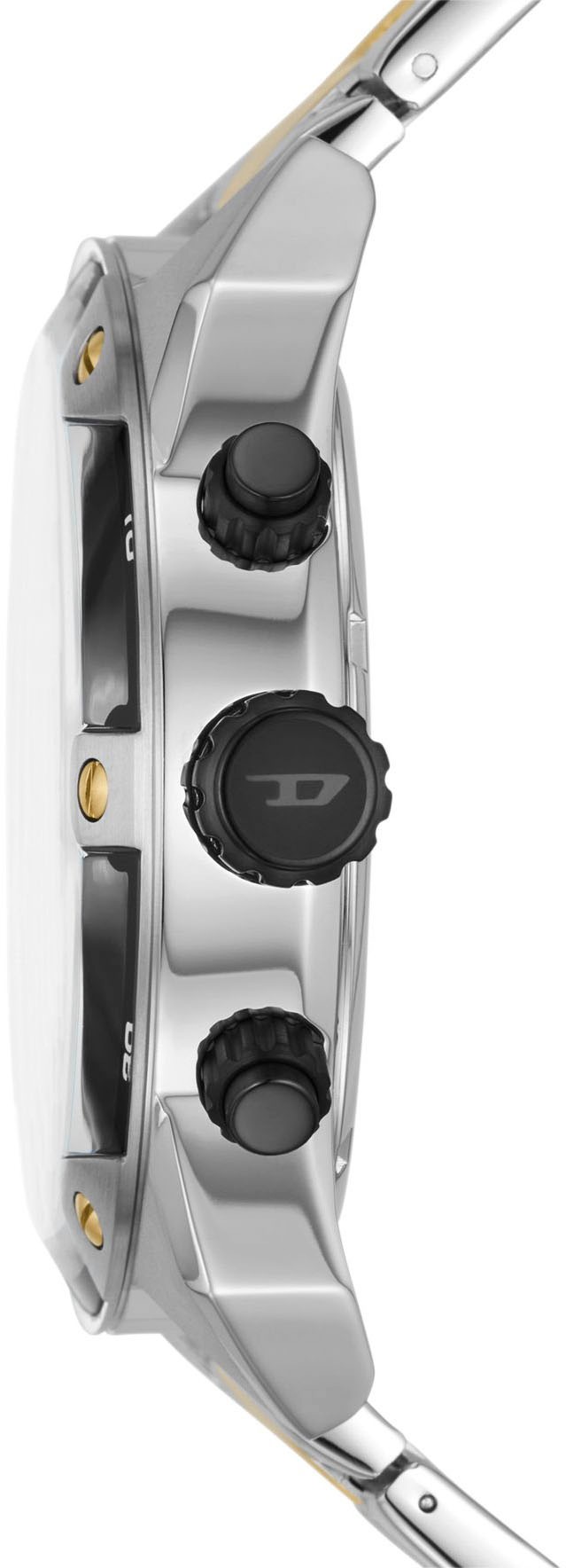 Diesel Chronograph »SPIKED«, Quarzuhr, Armbanduhr, Herrenuhr, Stoppfunktion, Edelstahlarmband