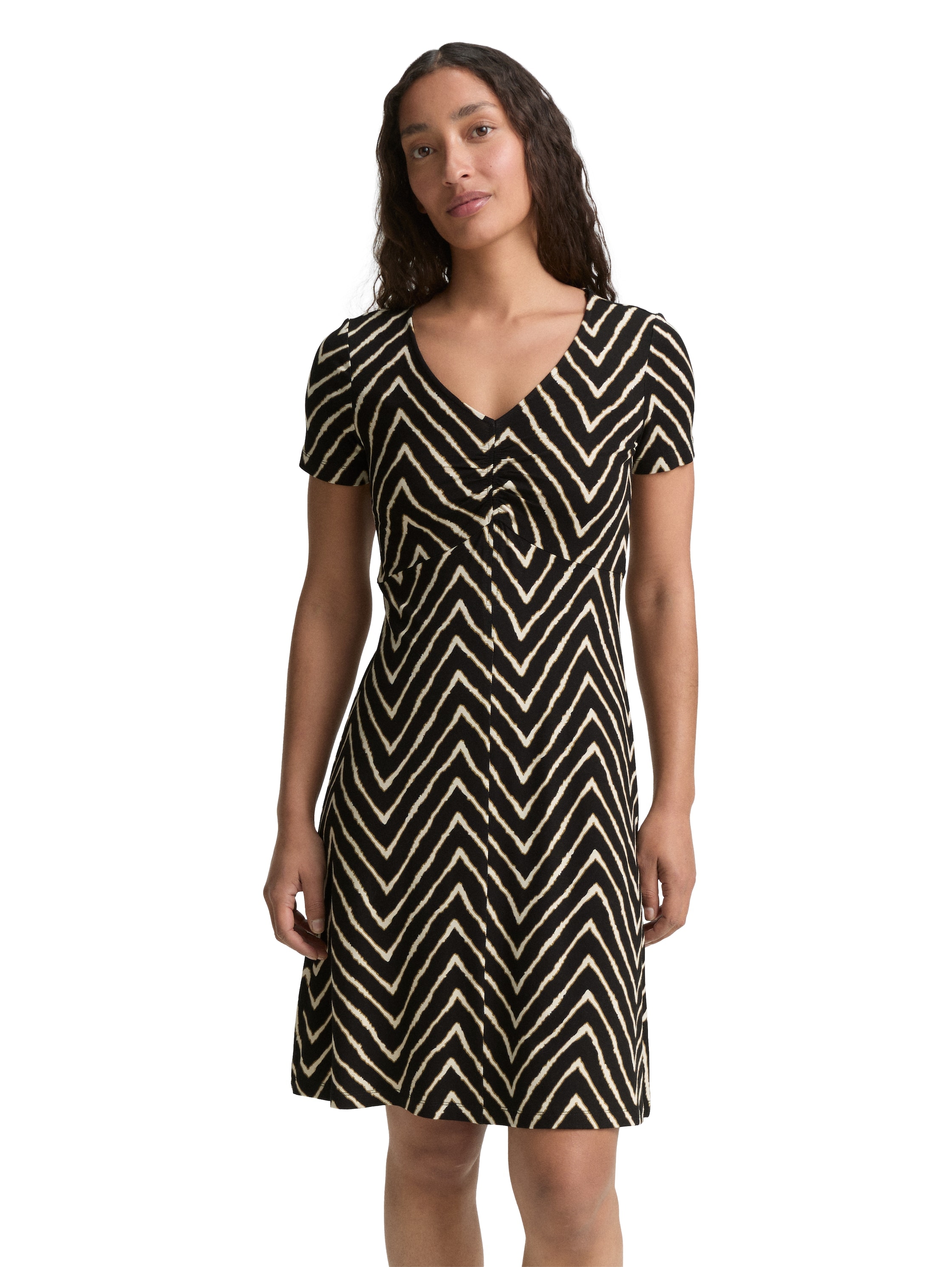 TOM TAILOR Sommerkleid, mit All-Over Print günstig online kaufen