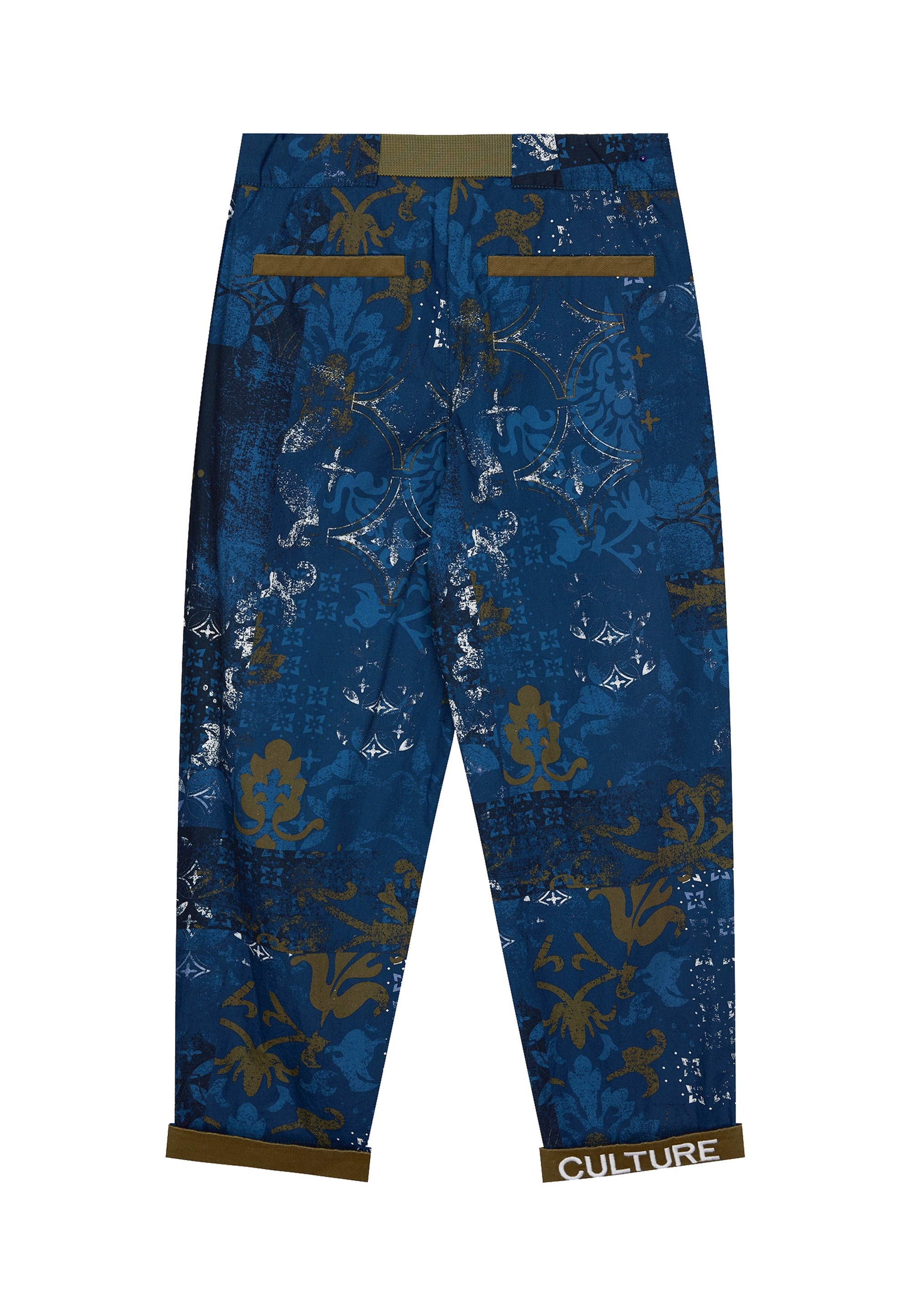Gulliver Stoffhose, mit Vintage-Muster und Gürtel