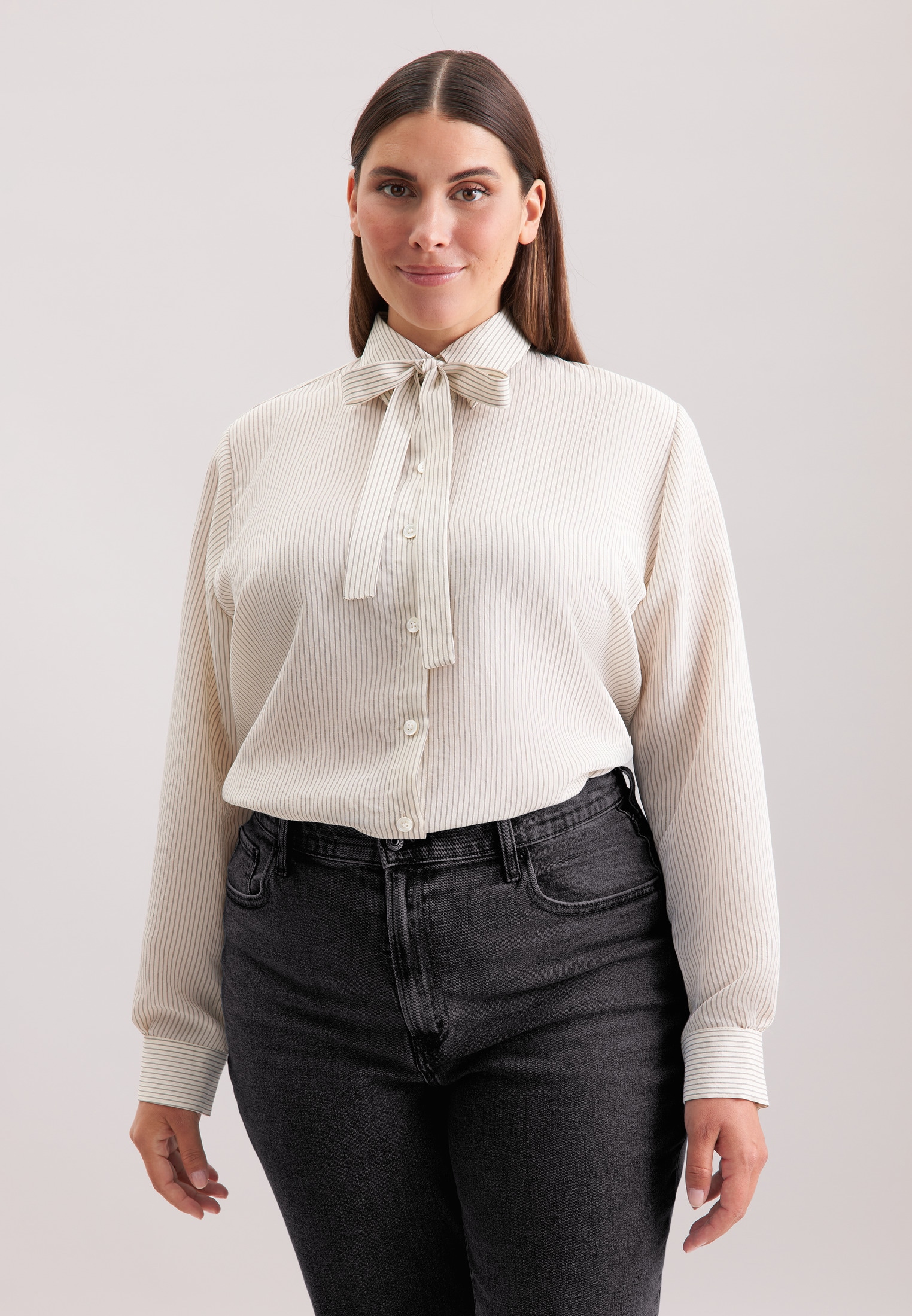 seidensticker Hemdbluse "Schwarze Rose" 1/1 Gestreift günstig online kaufen