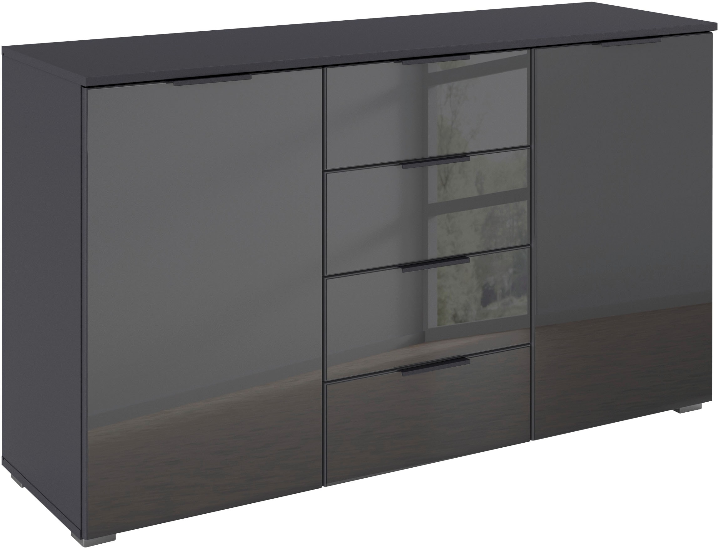 rauch Kombikommode "Sideboard Kombikommode Schubladenkommode AGORDO mit Gla günstig online kaufen