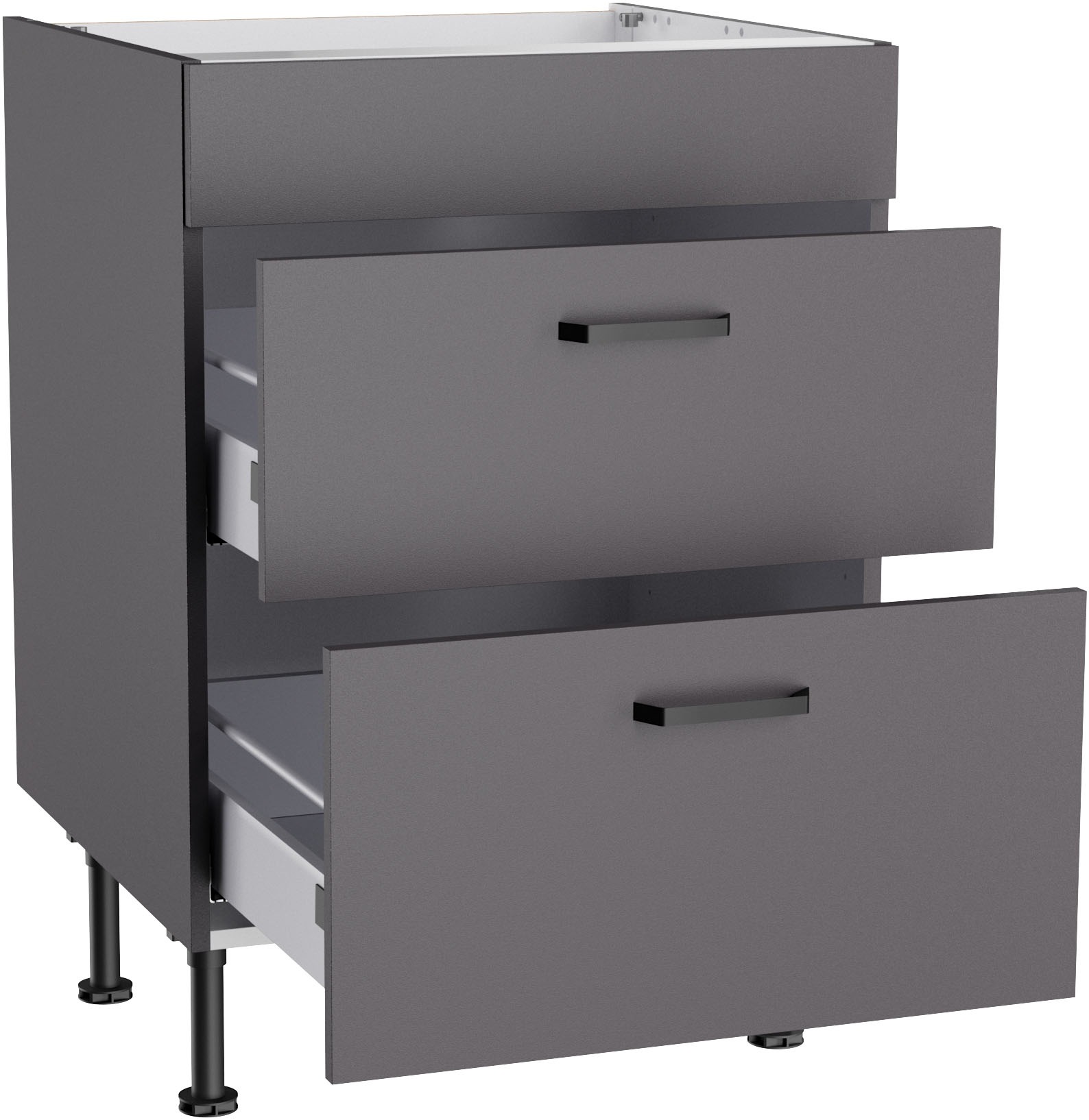 KOCHSTATION Unterschrank »KS-Paula« 60 cm breit, 87 cm hoch,  2 Auszüge für autarkes Einbaukochfeld