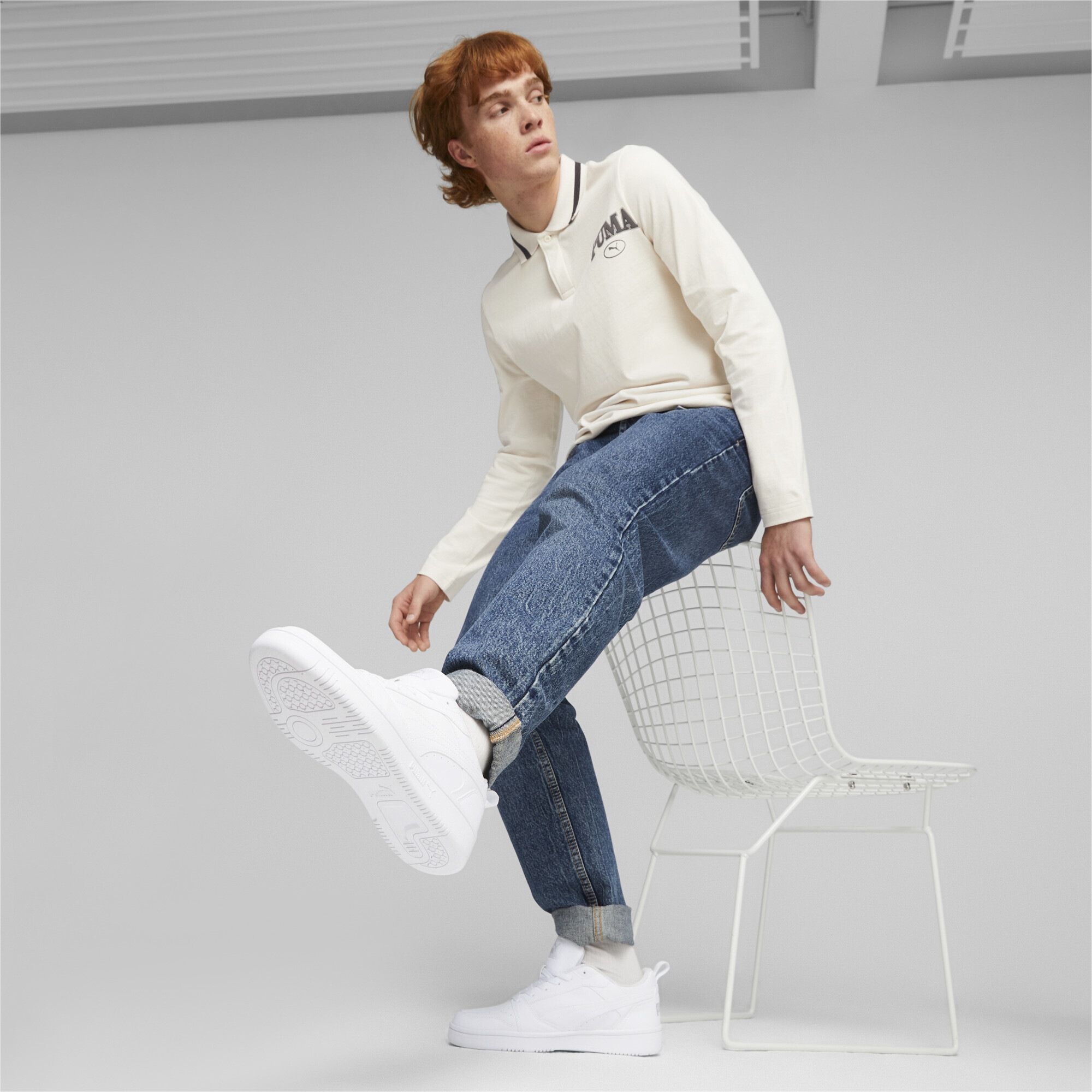 PUMA Sneaker »Rebound V6 Low Sneakers Erwachsene«