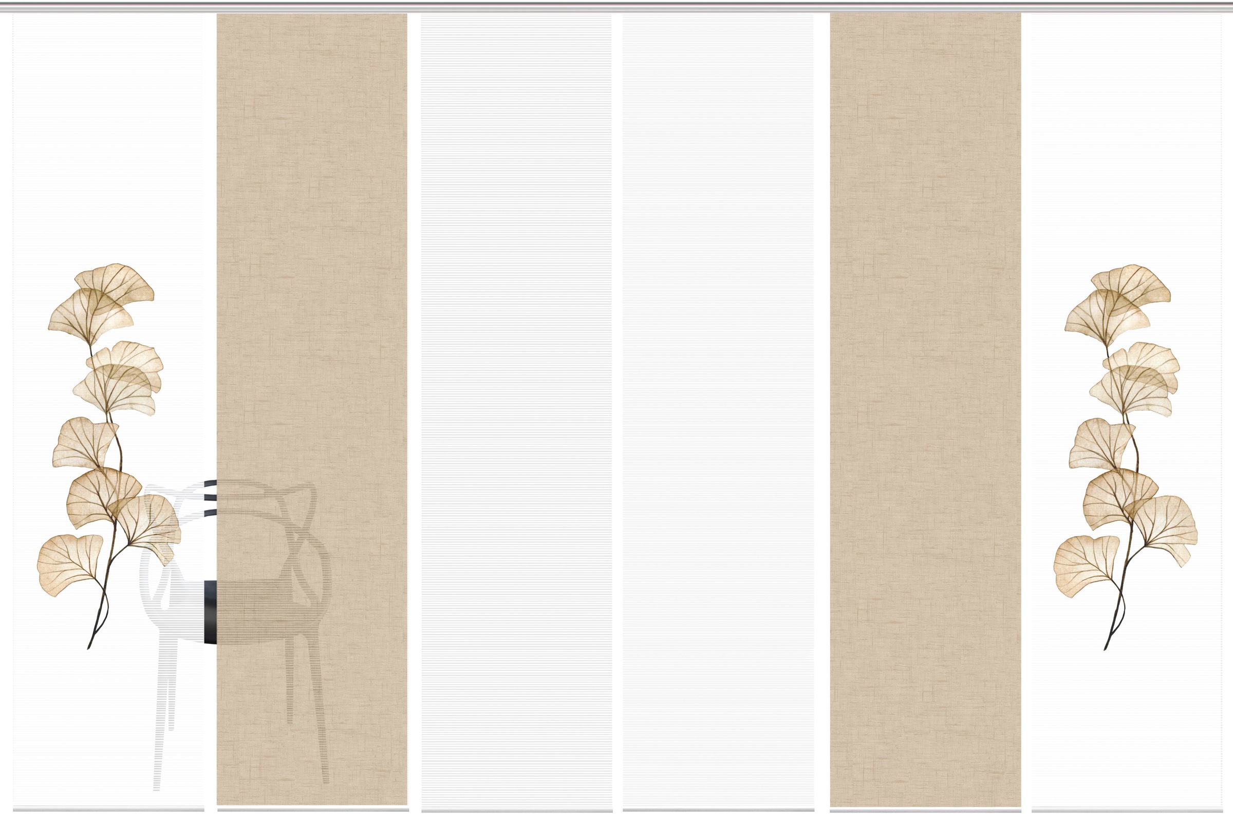 Vision S Schiebegardine "BERTO 6er SET" Paneelwagen 6 Stk. tlg. Schiebevorh günstig online kaufen