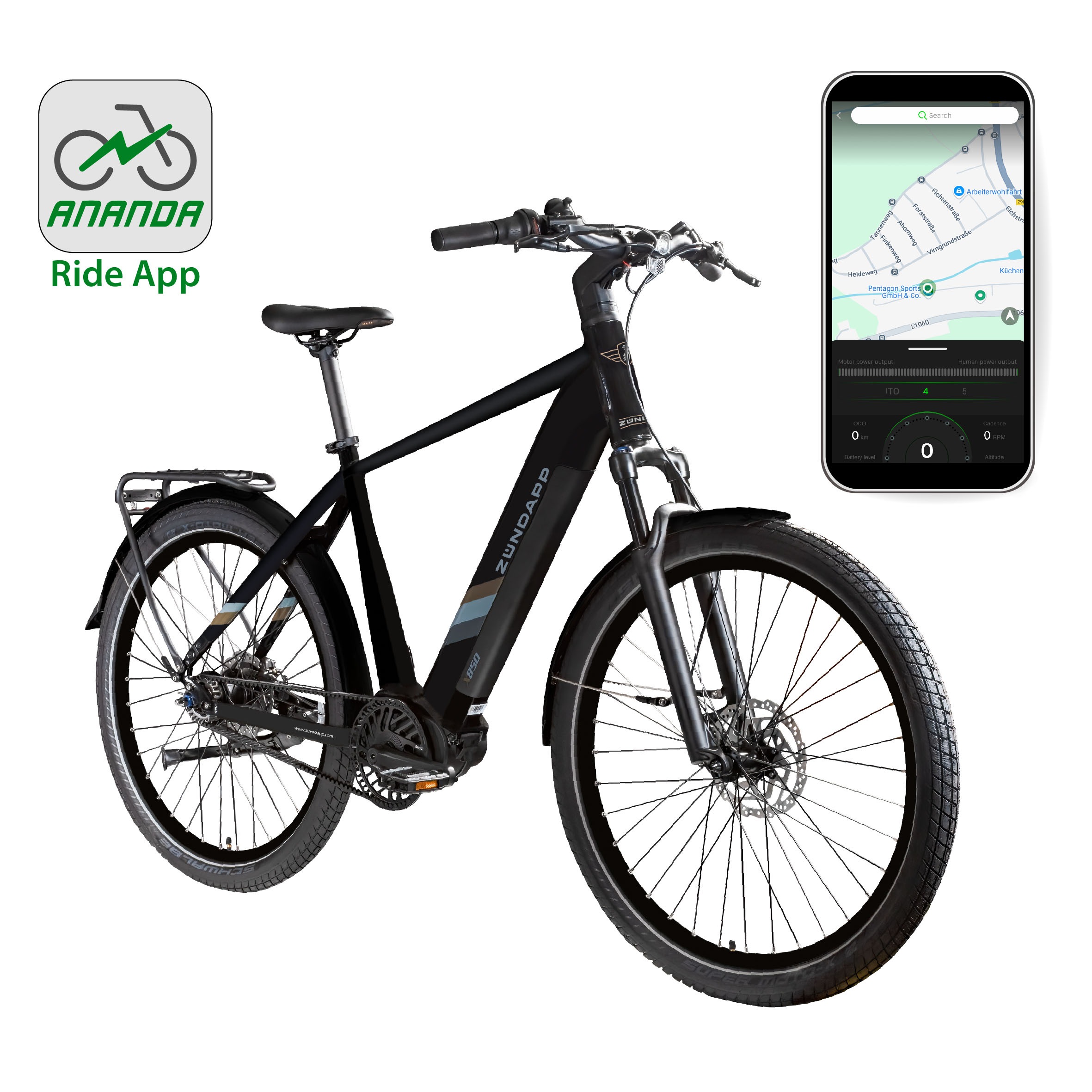 Zündapp E-Bike »X850«, 7 Gang, Mittelmotor 250 W