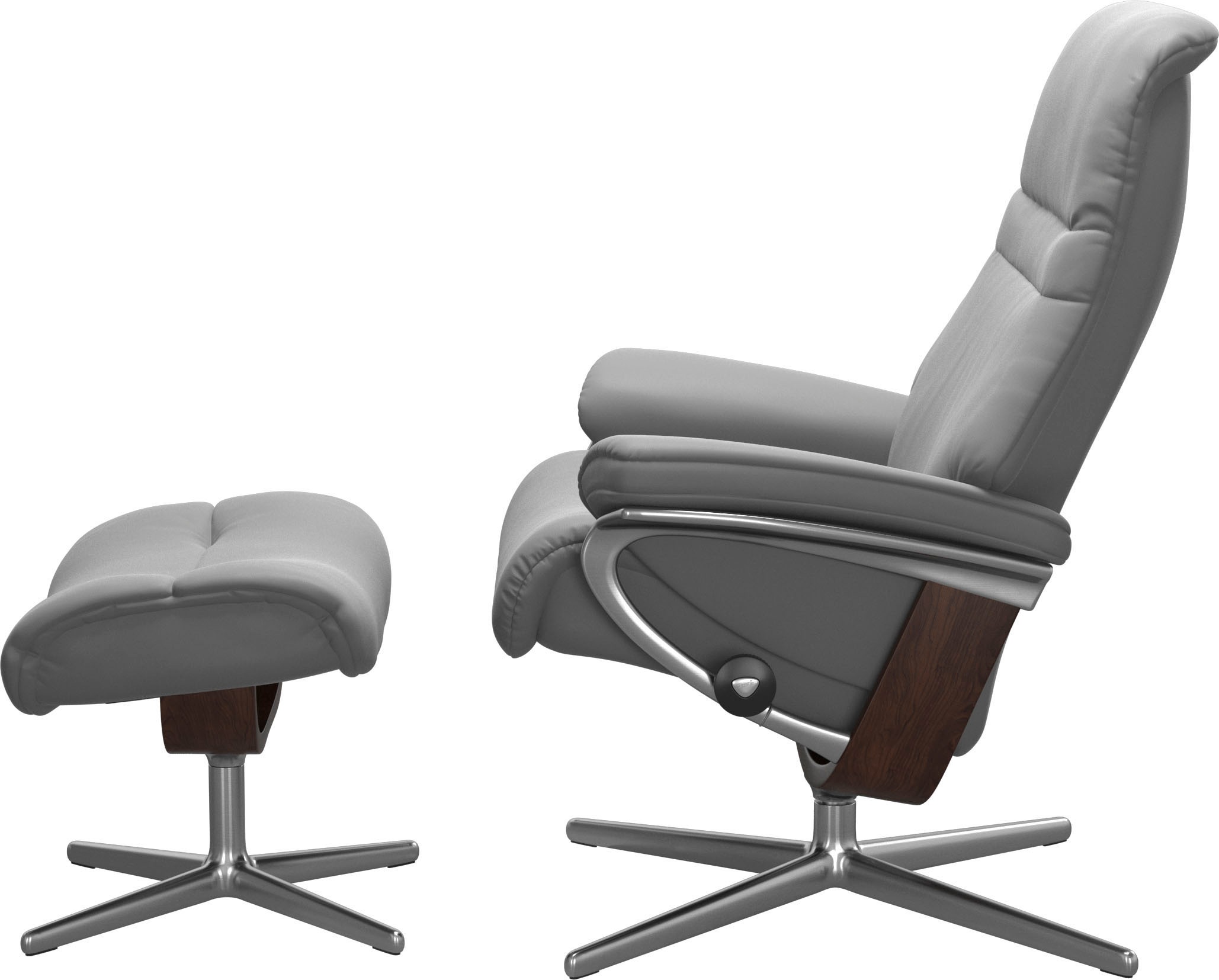 Stressless® Relaxsessel »Sunrise«, mit Cross Base, Größe S, M & L, Holzakzent Braun