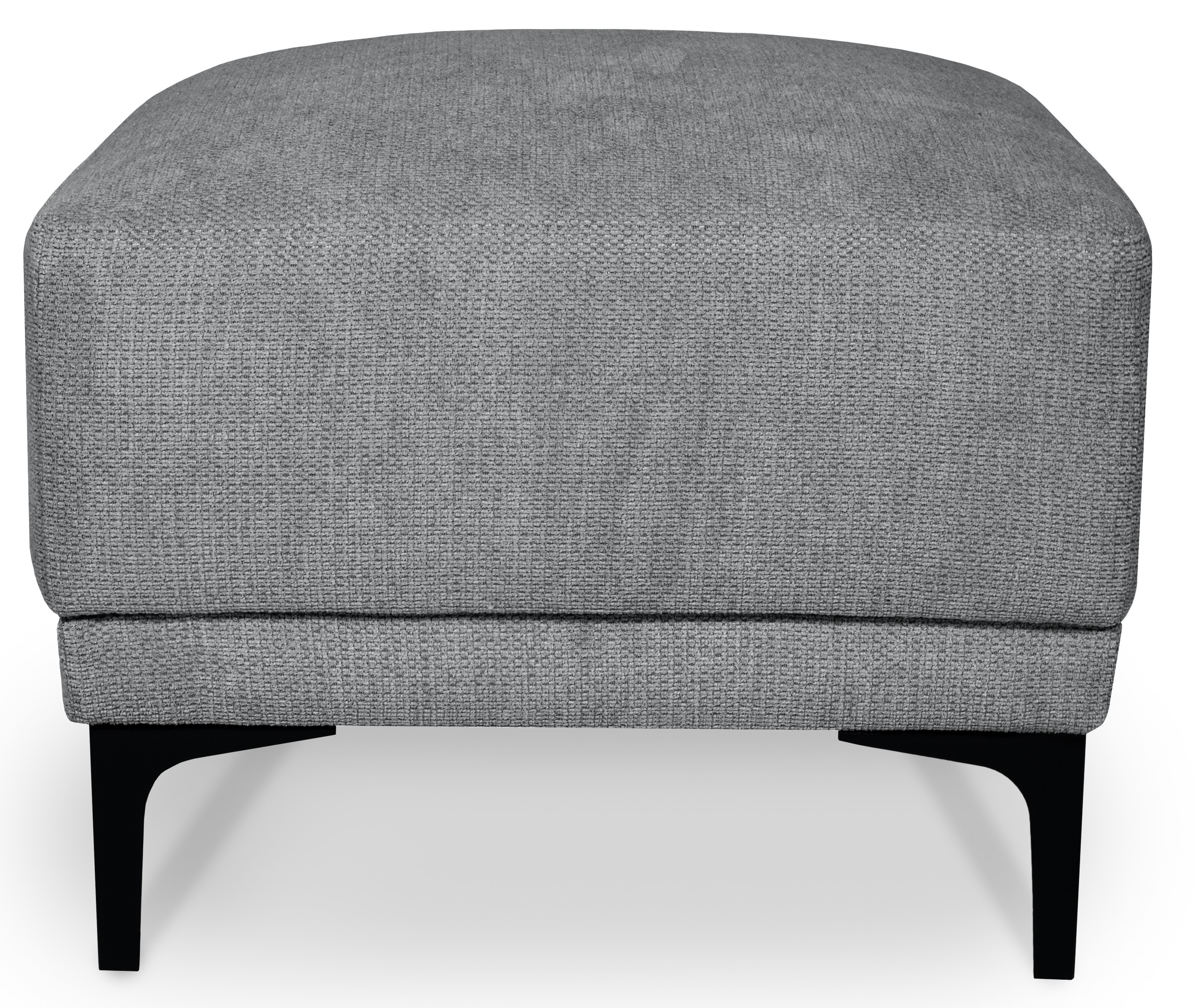 Thumbnail - Places of Style Polsterhocker "Xander", Breite 58 cm, Soft-Touch Chenille, schwarze Metallfüße