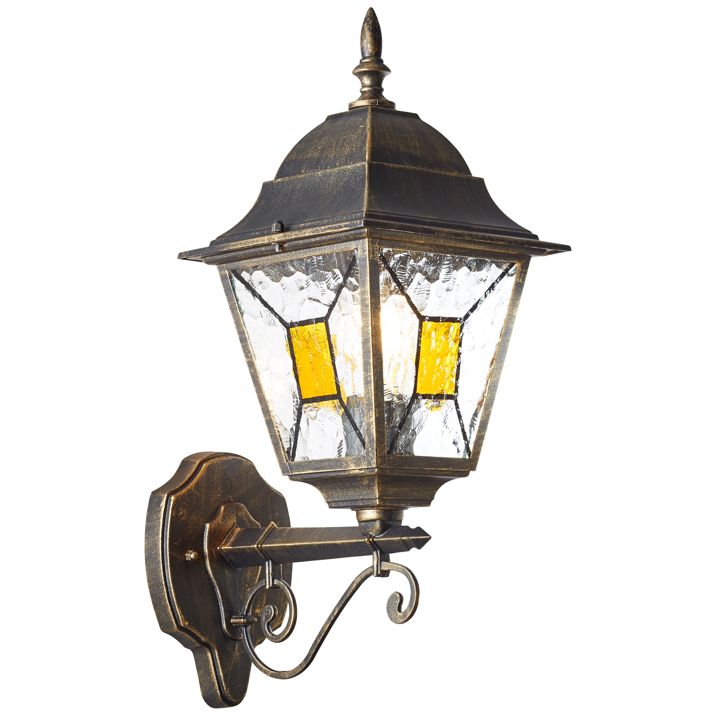 - »Janel«, gold BAUR Wandlampe Brilliant | schwarz 1 44,5cm flammig-flammig, - Fassung E27 Außen-Wandleuchte - Höhe kaufen Haustürleuchte -