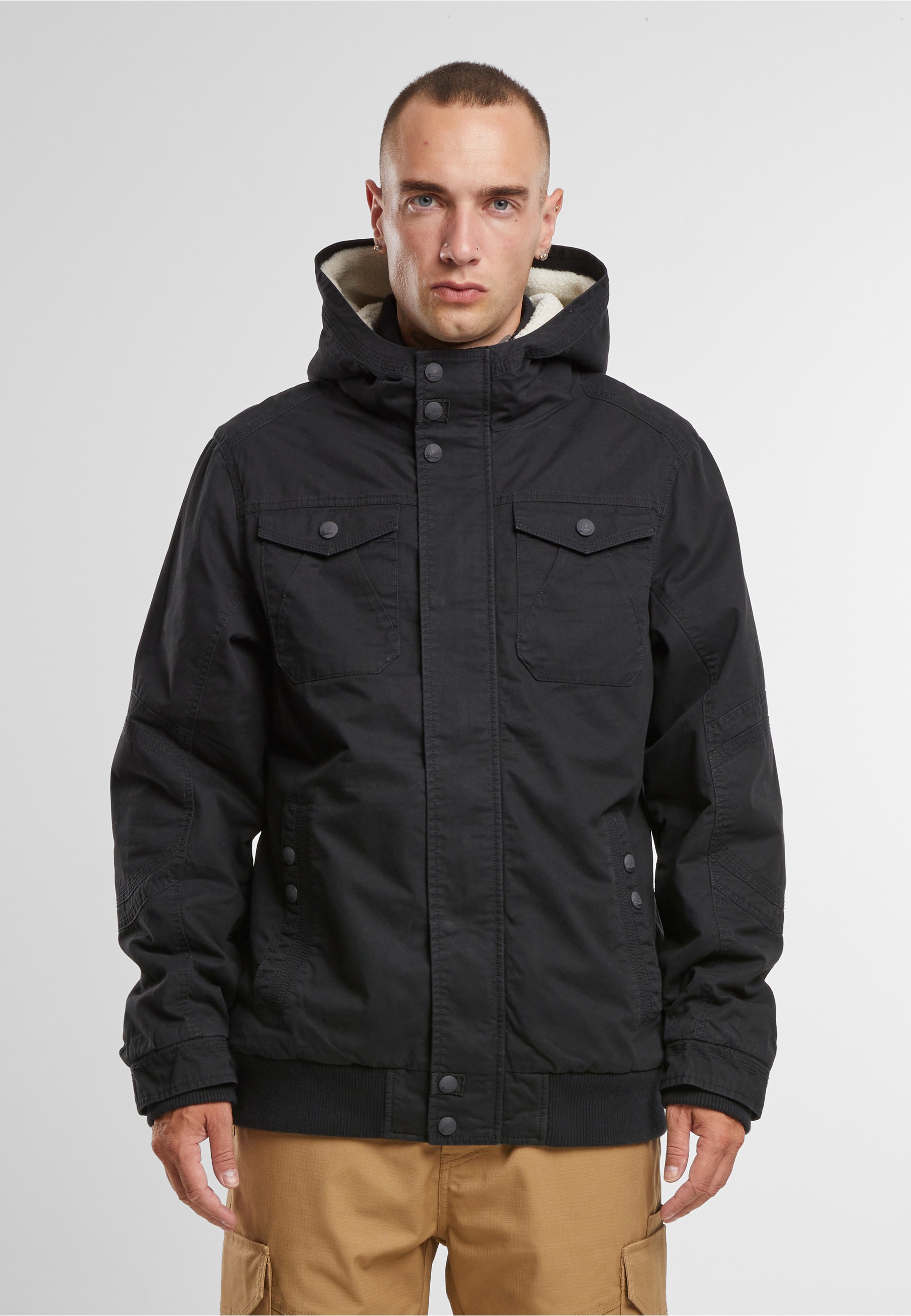 Brandit Winterjacke »Brandit Brandit Men Meadow Jacket« 1 Stk. tlg. mit Kapuze