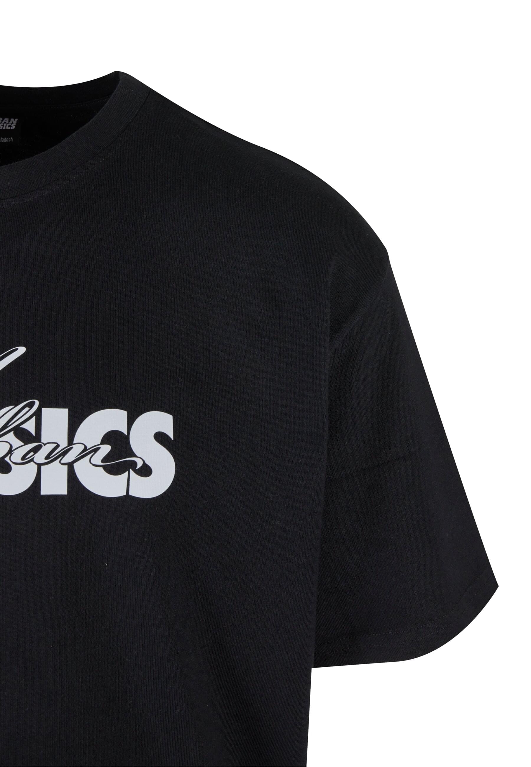 URBAN CLASSICS T-Shirt »Urban Classics UC Cursive Bold Logo Heavy Oversized Tee«, (1 tlg.)