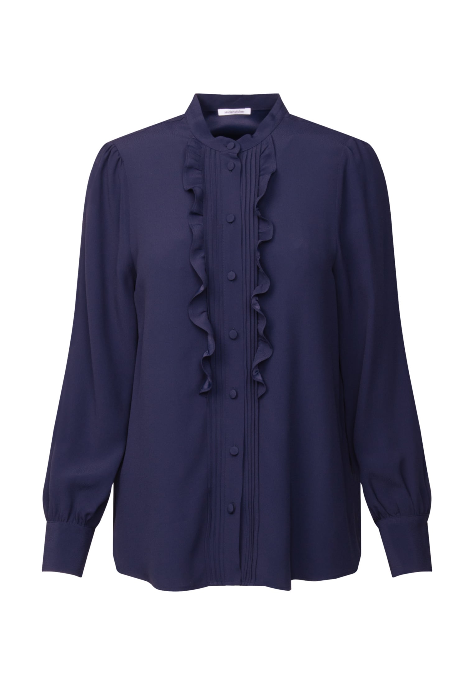 seidensticker Klassische Bluse »Schwarze Rose«, Langarm Kragen Uni