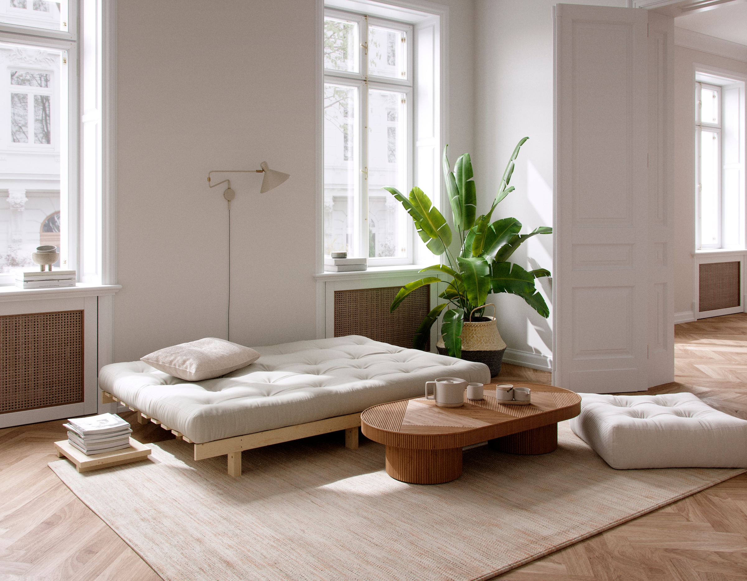 Karup Design Schlafsofa »Lean«, (2 St.), mit Bettfunktion und Futonmatratze