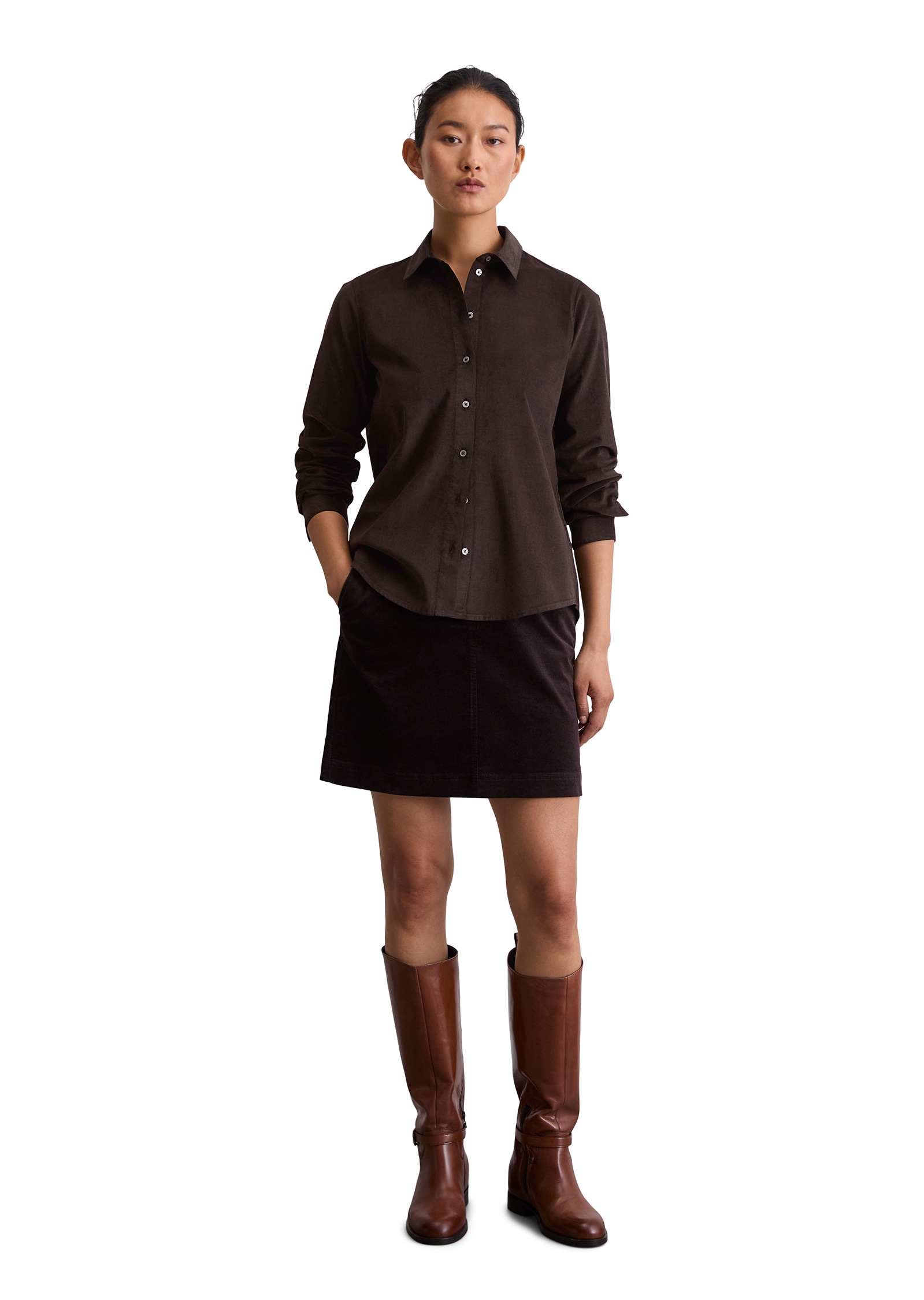 Marc O'Polo Langarmbluse »aus Organic Cotton-Lyocell-Mix«