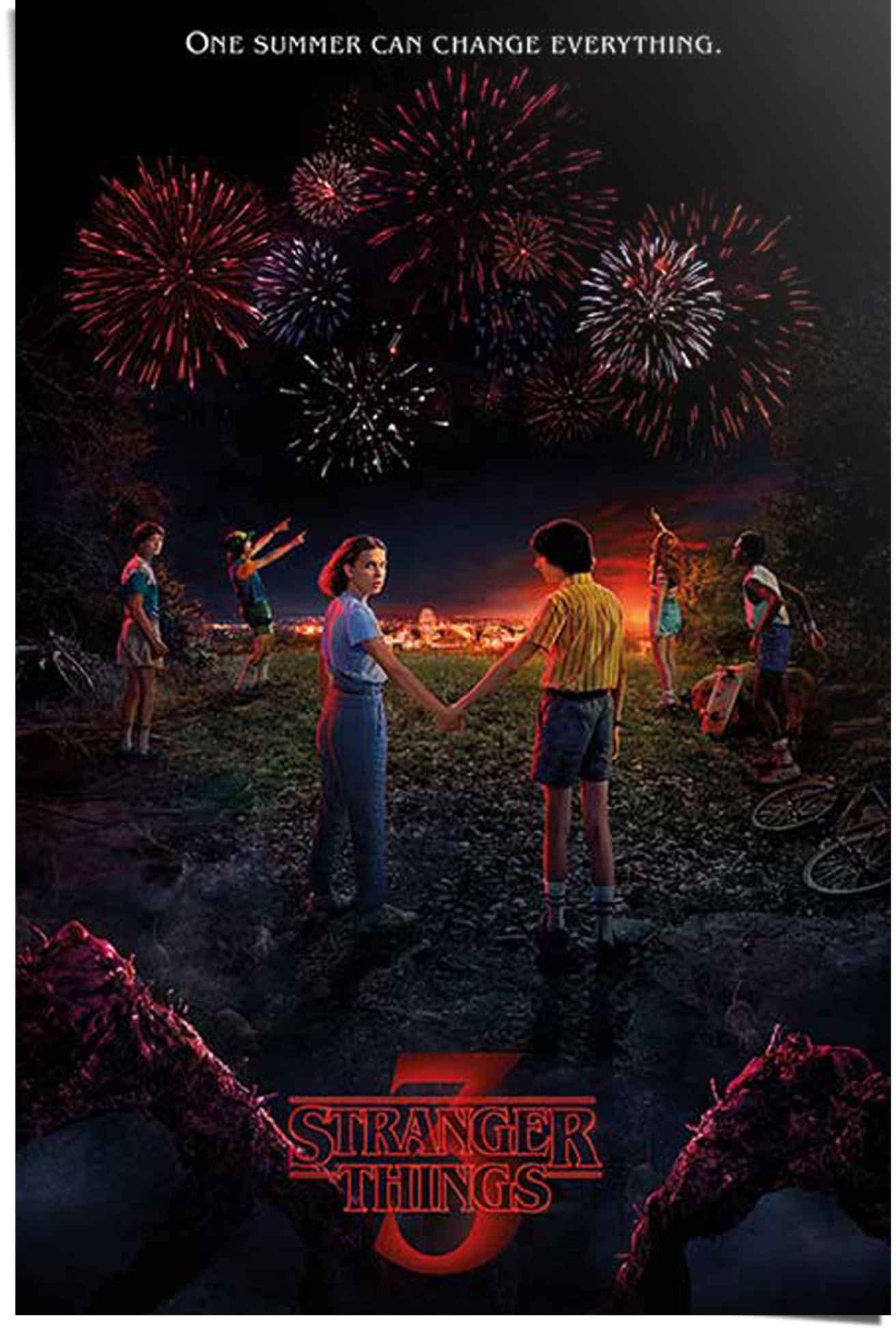 Poster »Poster Stranger Things 3 One summer«, Serien, (1 St.)