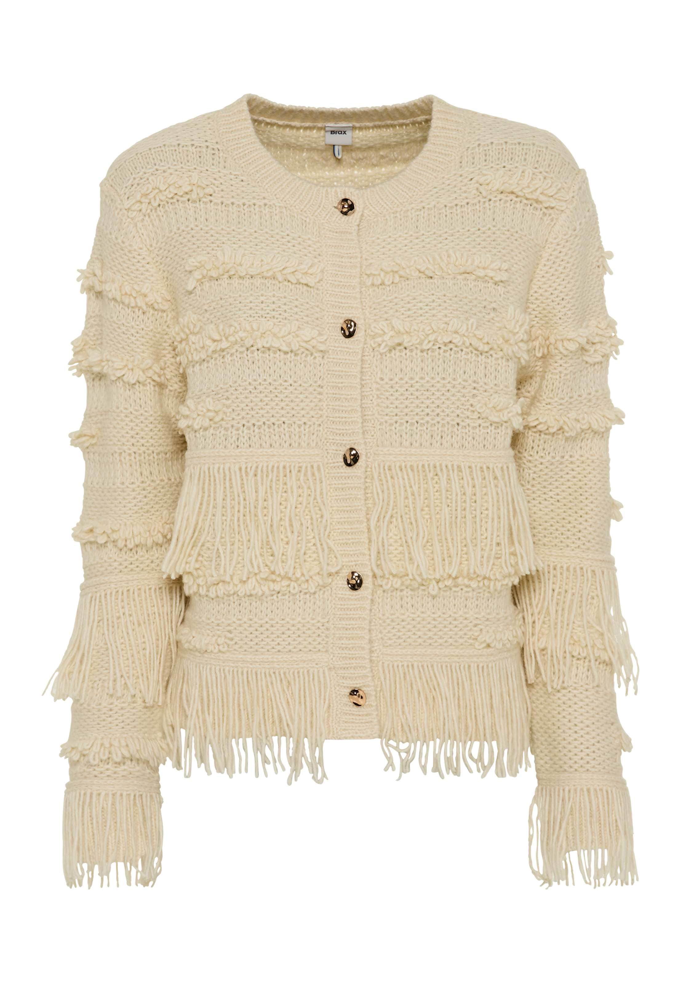 Brax Cardigan »Style AMELIE« Fancy Knit: Cardigan im Baumwolle-Wollmix