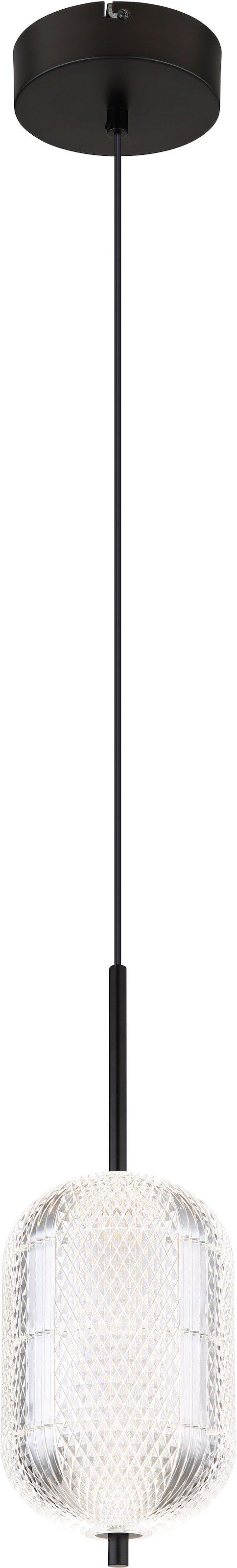 GLOBO LIGHTING LED Pendelleuchte »KURIUS«, Leuchtmittel LED-Modul | LED fest integriert, Hängelampe/Hängeleuchte/Wohnzimmer/Esstisch/elegant