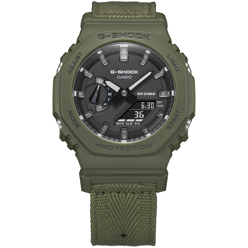 CASIO G-SHOCK Chronograph »GAE-2100GC-7AER«, (Set, 3 tlg., mit Wechselband und zusätzlichem Gehäuse)