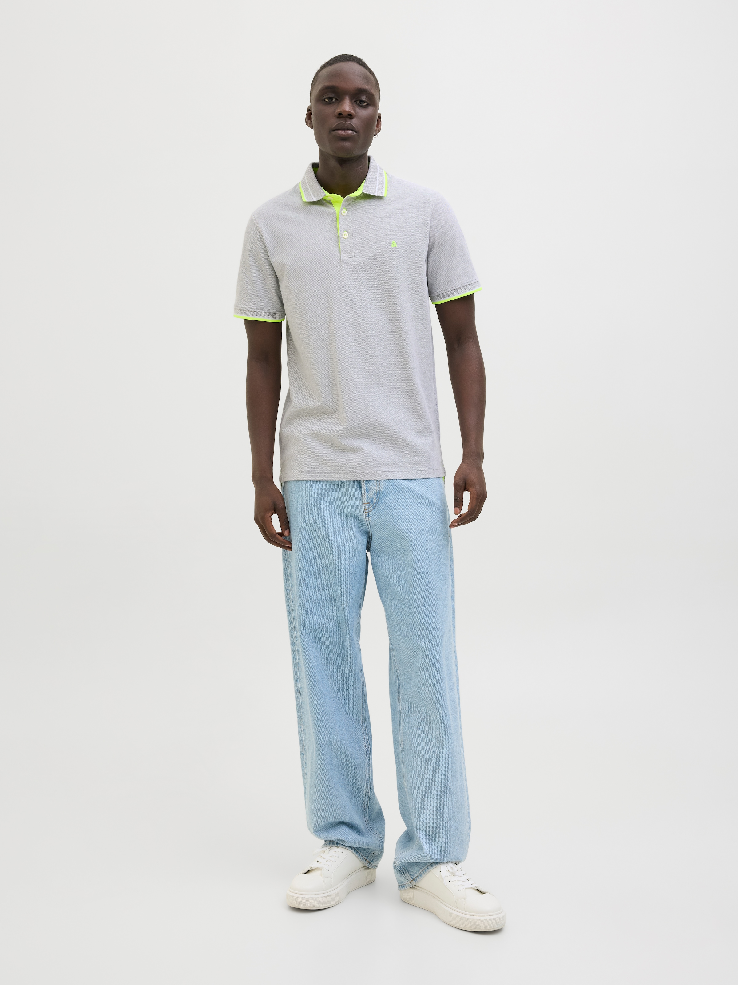 Jack & Jones Poloshirt »JJEPAULOS POLO SS NOOS«, mit Logo Stickerei