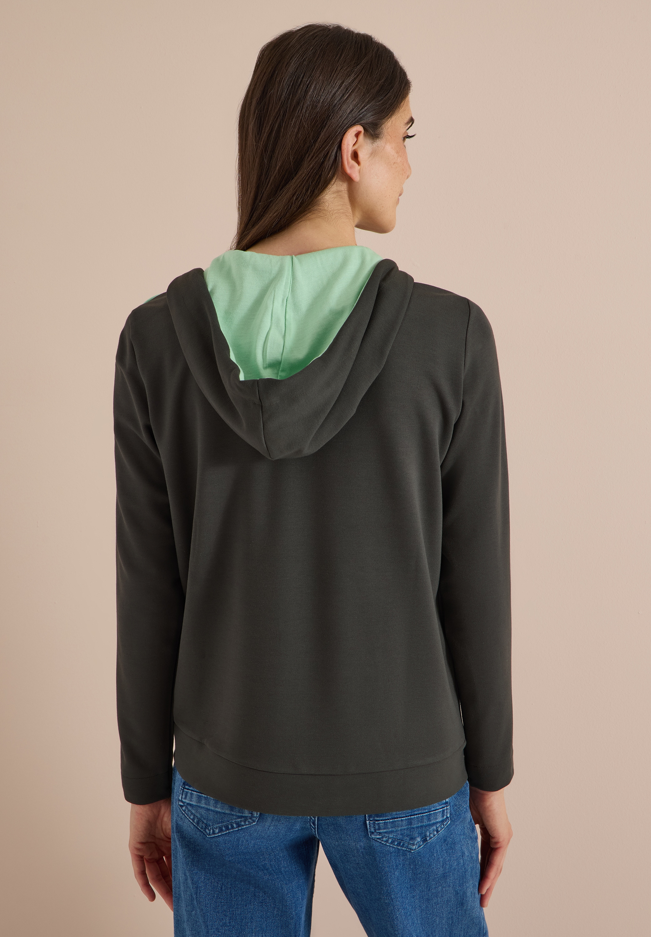 Cecil Cardigan mit Kapuze mit Tunnelzugband