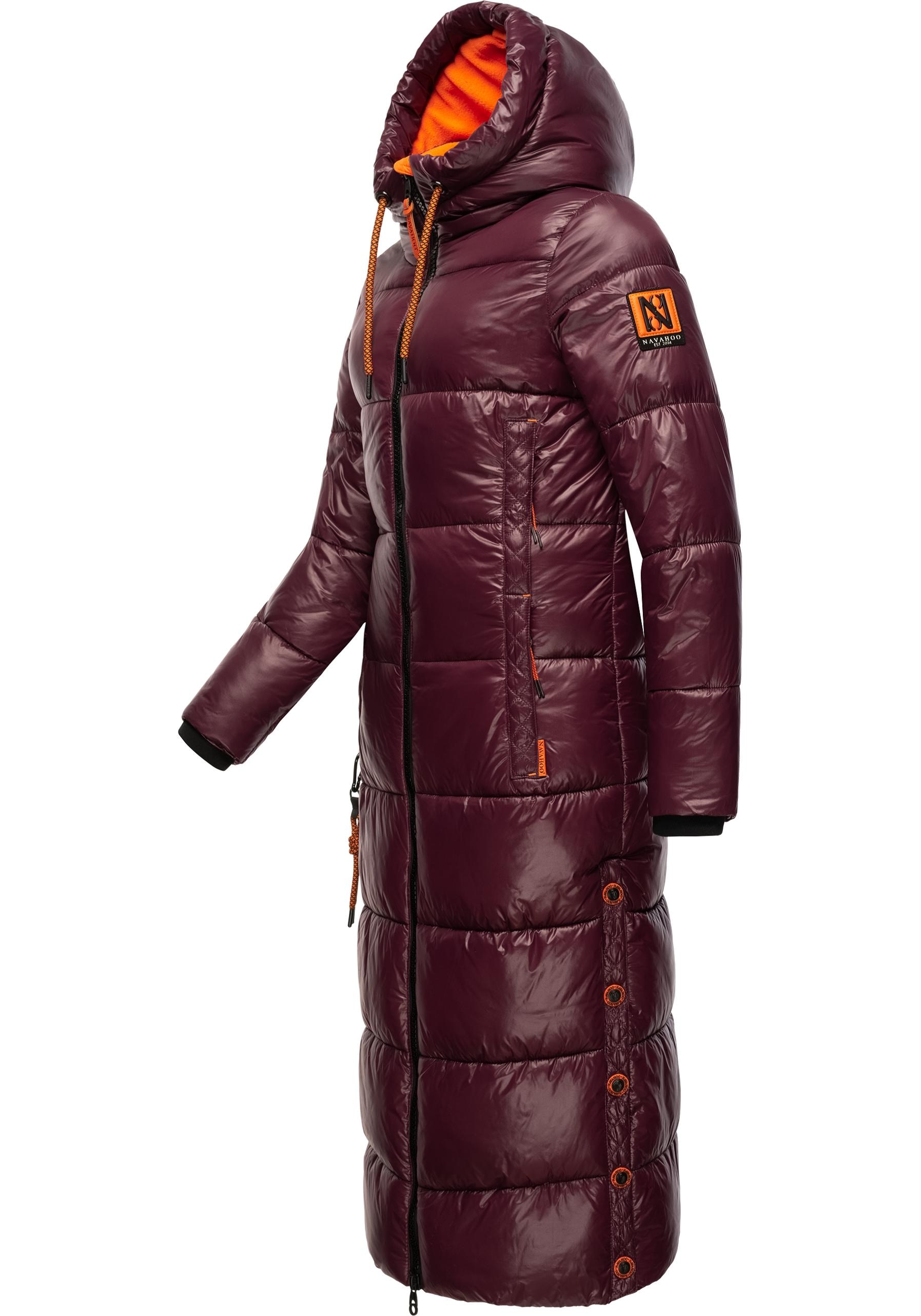 Navahoo Steppmantel »Schmuseengel«, warm gefütterte Winter Steppjacke mit Kontrastdetails