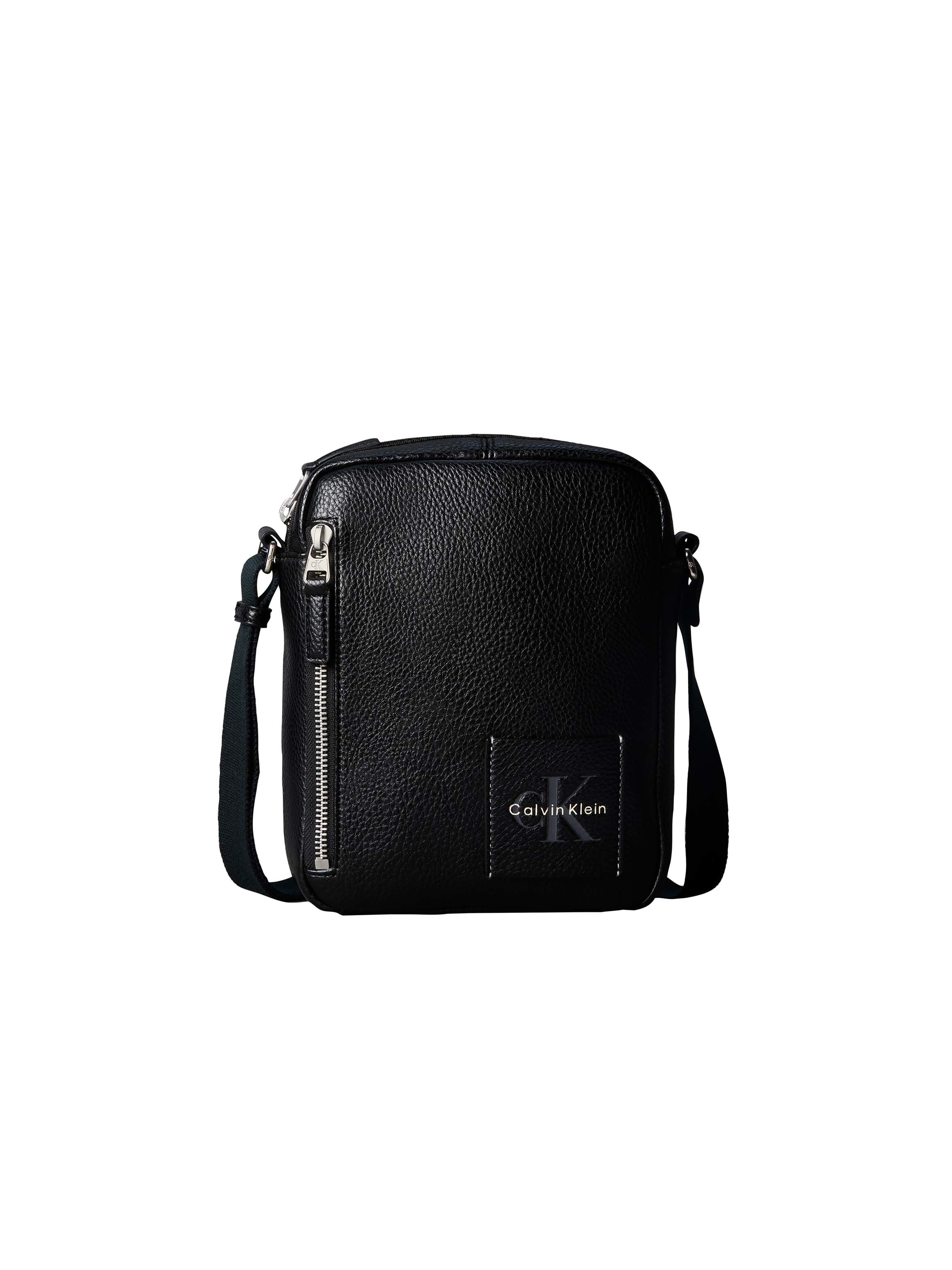 Calvin Klein Umhängetasche "BOLD PEBBLE SIMPLE REPORTER" Mini Bag, Cross Body Bag mit Münzsteckfach außen