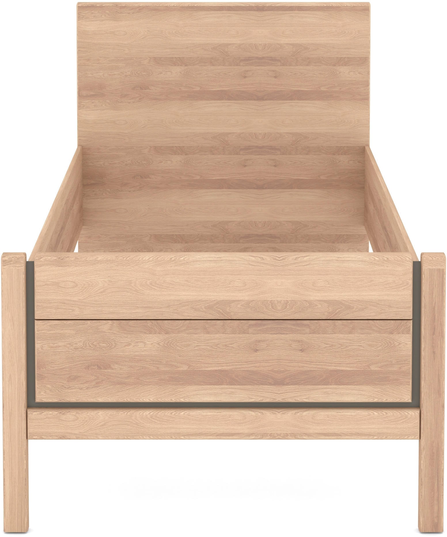 Musterring Holzbett »Sorrent, Bettgestell, Bettrahmen, teilmassiv Eiche« MADE IN GERMANY,  Eiche teilmassiv, Liegehöhenverstellung, Stollenfußteil