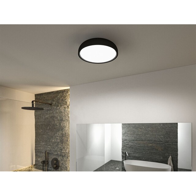 Paulmann LED Deckenleuchte »Selection Bathroom Oka IP44 24W Schwarz 230V  Kunststoff«, 1 flammig-flammig, WhiteSwitch | BAUR