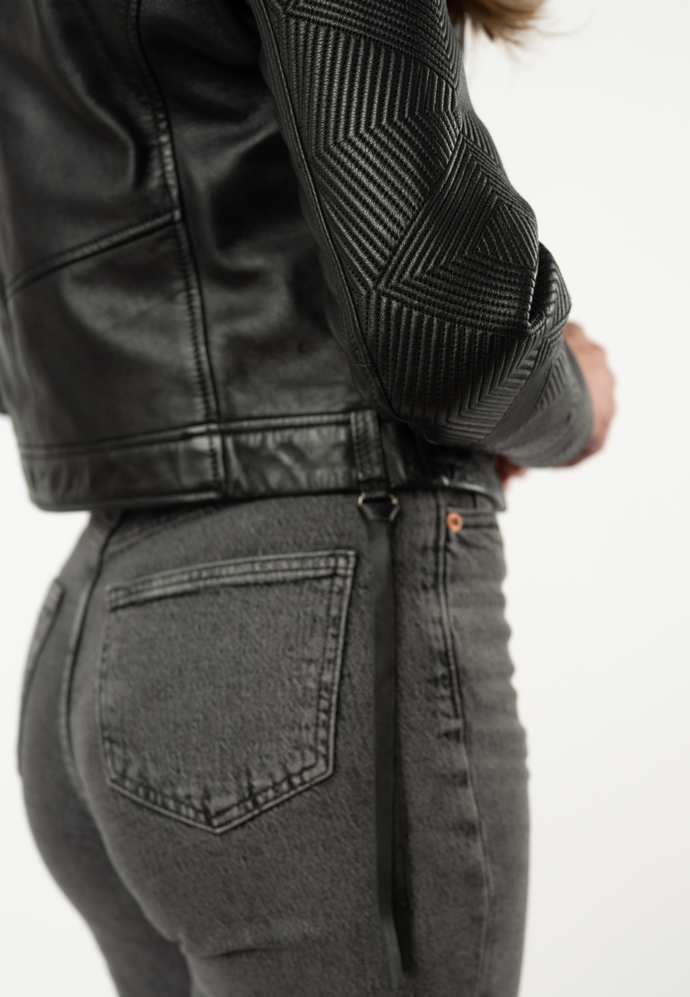 Mauritius Lederjacke »MWNova SF« mit betonter Ärmel- und Schulterpartie, Slim Fit