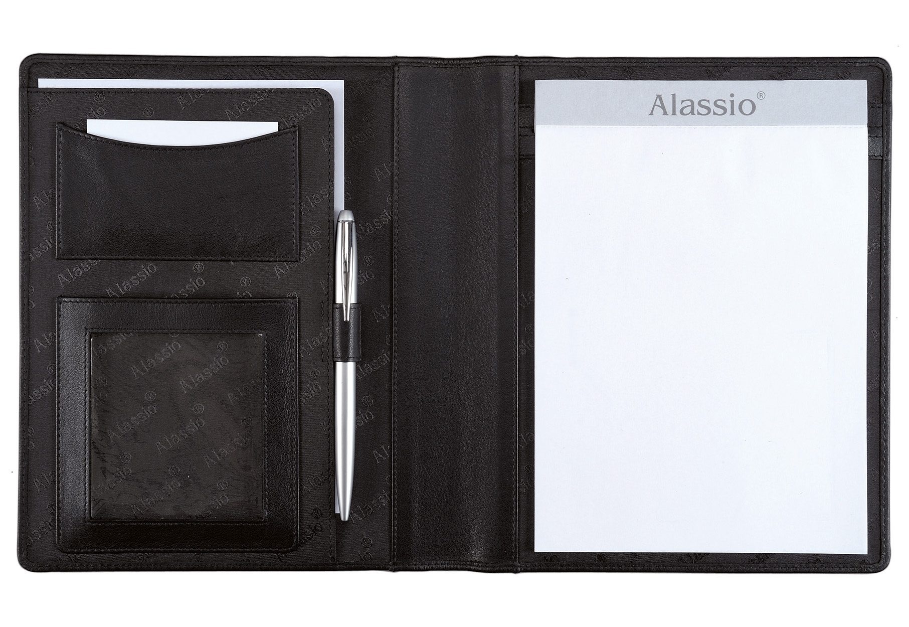 Alassio® Schreibmappe »DIN A5, Bormio I«, aus genarbtem Nappaleder