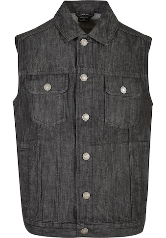 Jerseyweste »Urban Classics Herren Denim Vest«, (1 tlg.)