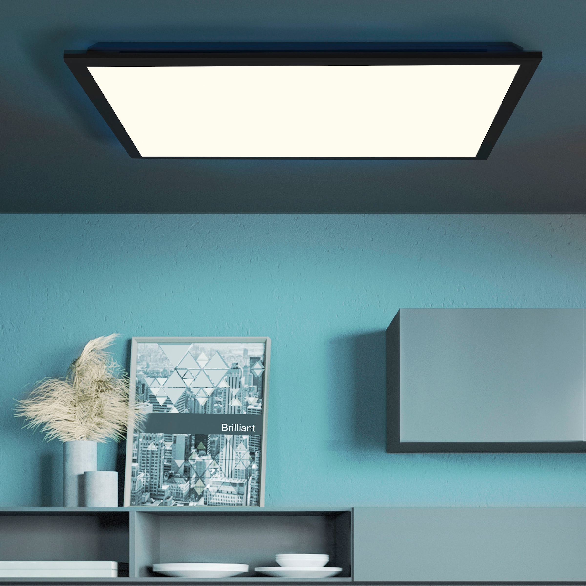 my home CCT RGB Farbtemperatursteuerung, Backlight, BAUR | Panel Fernbedienung LED »Ian«, 60x60cm